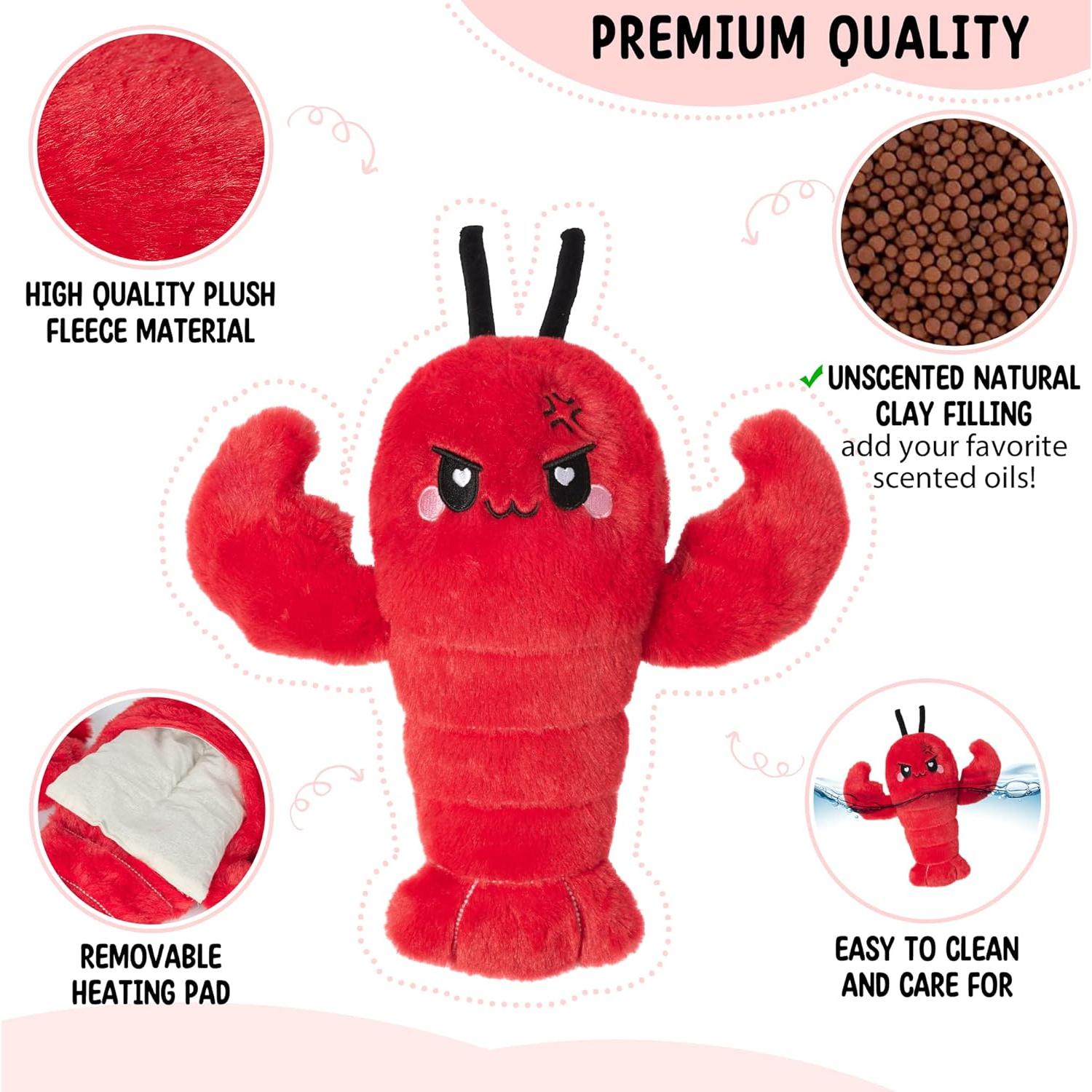 Almohadilla Térmica Crustáceo Enojado Happy Fuel 15x10cm