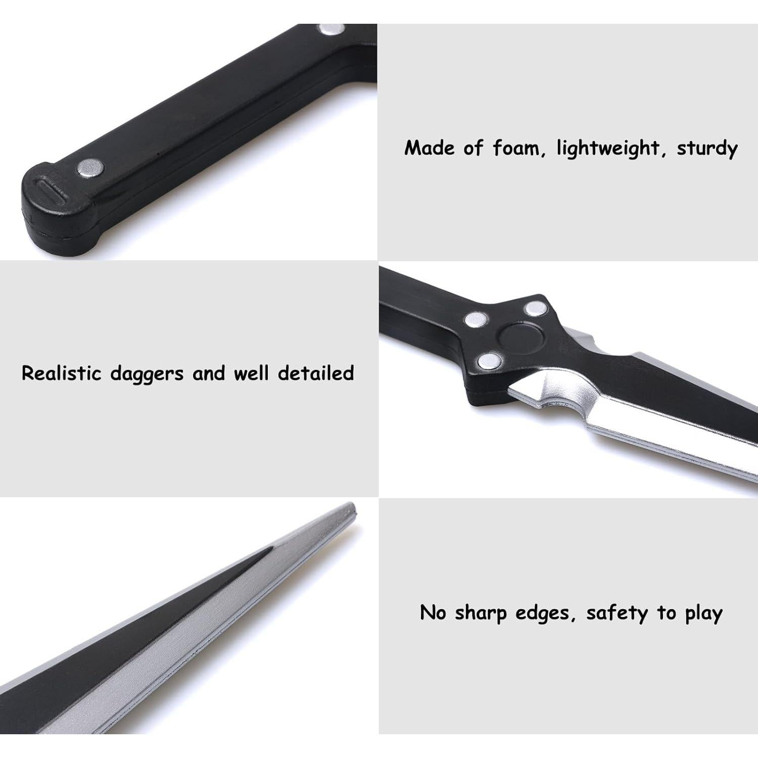 Daga Falsa de Espuma PU DAYSTART 35.56 cm para Cosplay