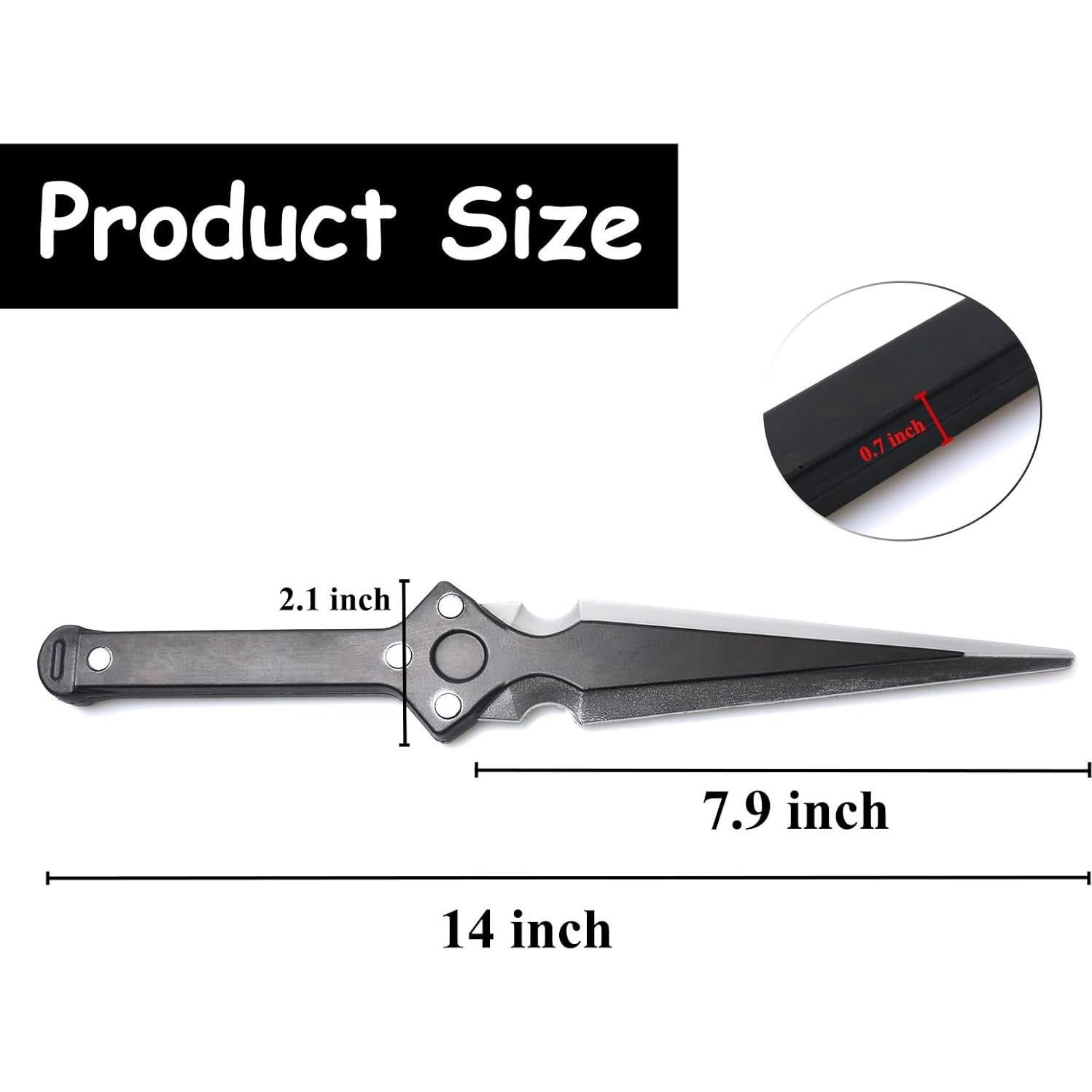 Daga Falsa de Espuma PU DAYSTART 35.56 cm para Cosplay