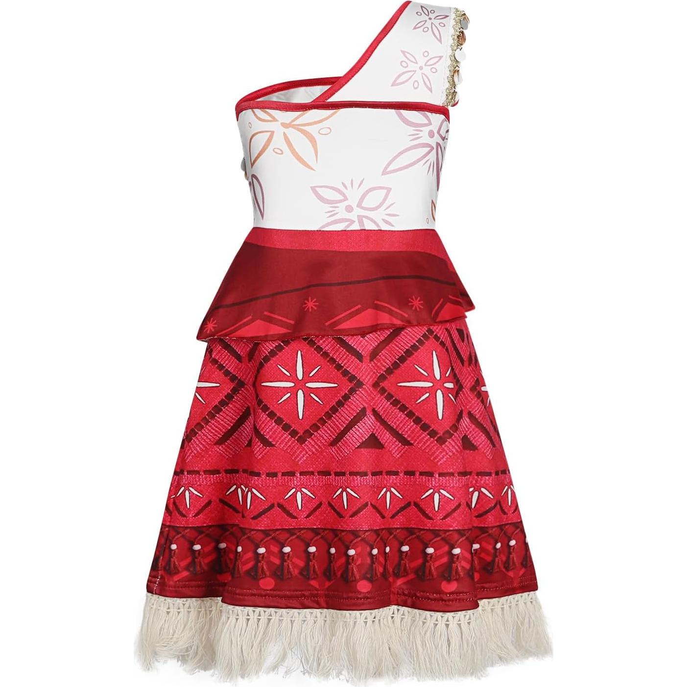 COTRIO Princess Dress Up for Girls Halloween Costume for Girl Dress Up Clothes Toddler Kids Outfit with Accessories Necklace