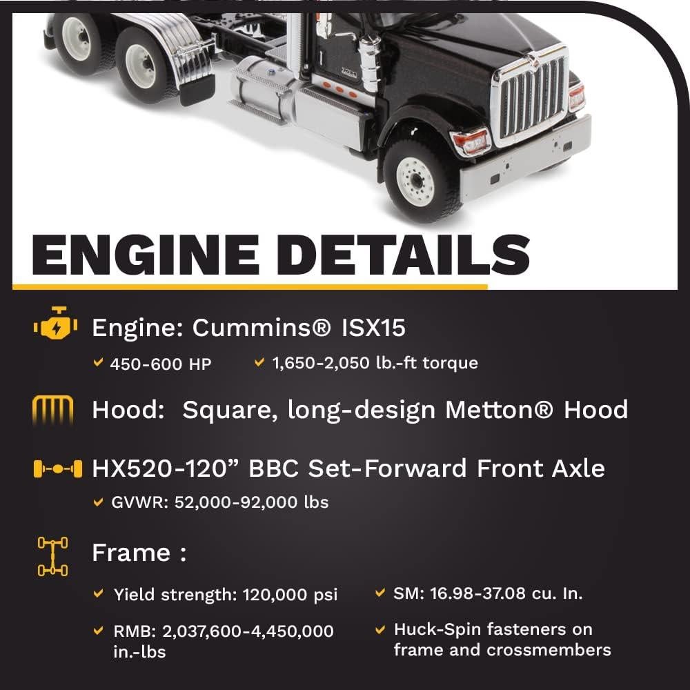 Diecast Masters Tractora HX520 SFFA 1:50 Negro Metálico