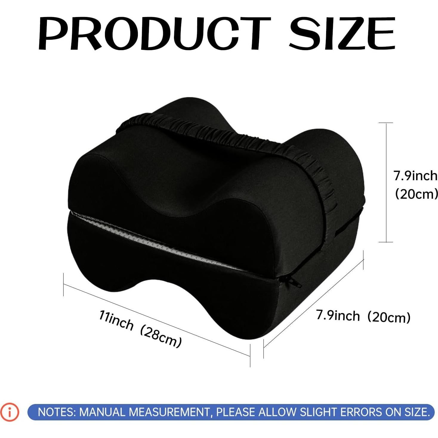 Almohada de Espuma de Memoria Reidio para Piernas Plegable 2-en-1