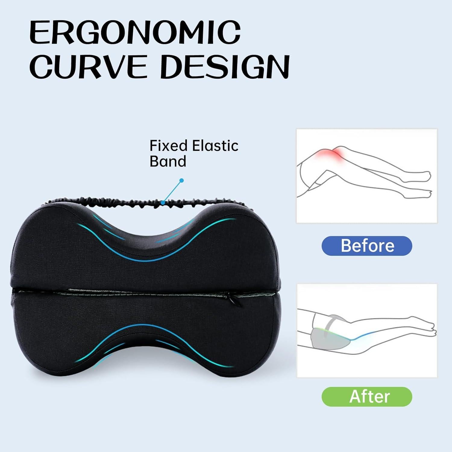 Almohada de Espuma de Memoria Reidio para Piernas Plegable 2-en-1