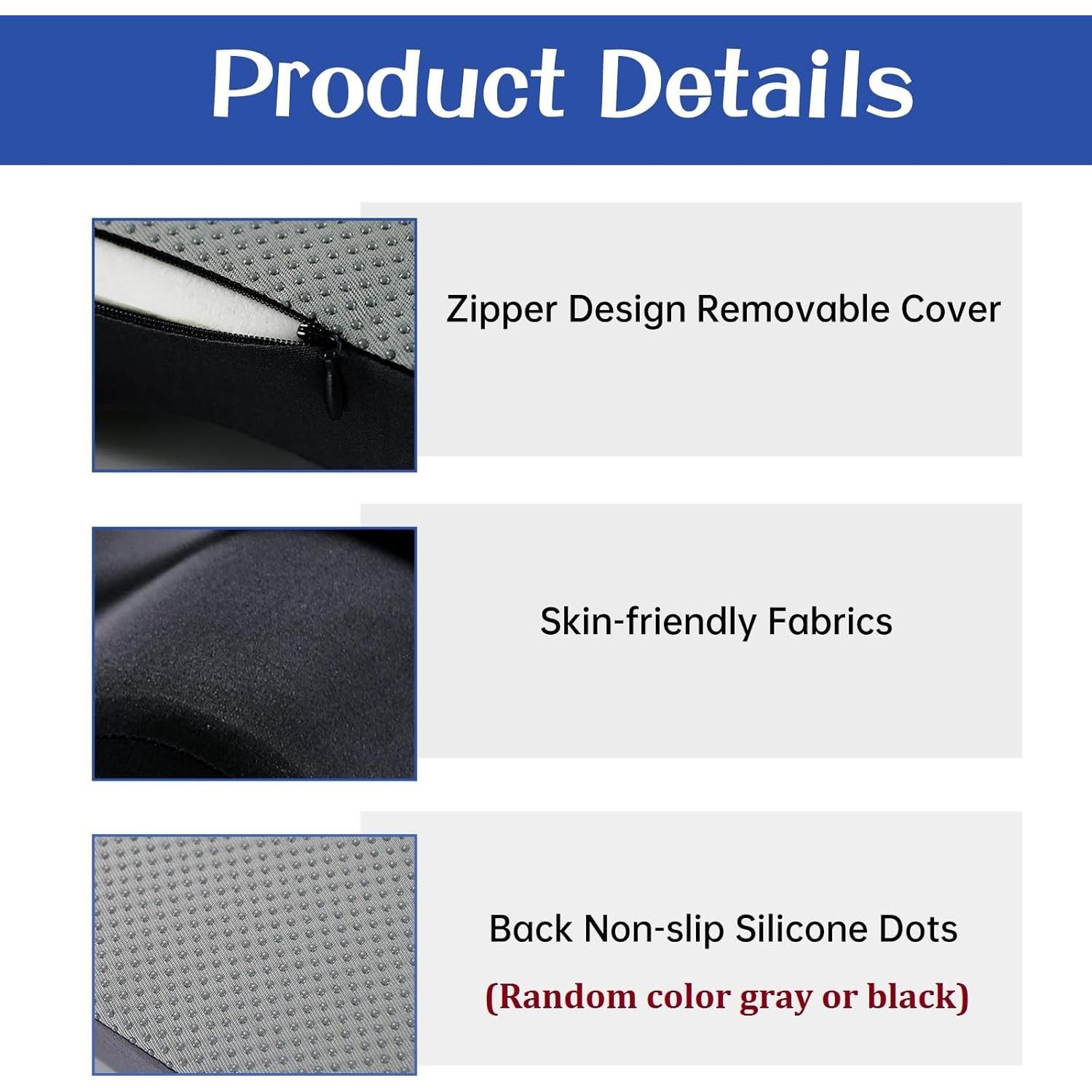 Almohada de Espuma de Memoria Reidio para Piernas Plegable 2-en-1