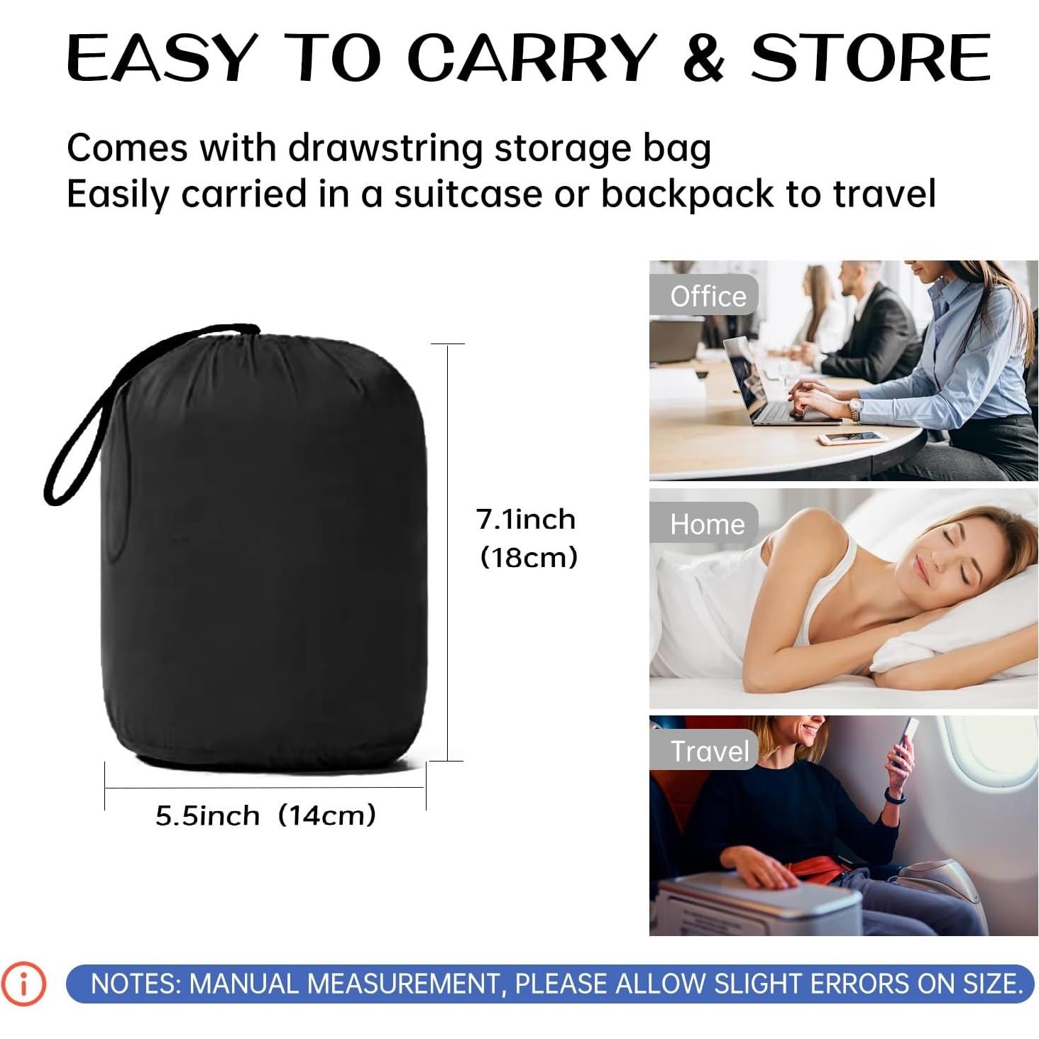 Almohada de Espuma de Memoria Reidio para Piernas Plegable 2-en-1