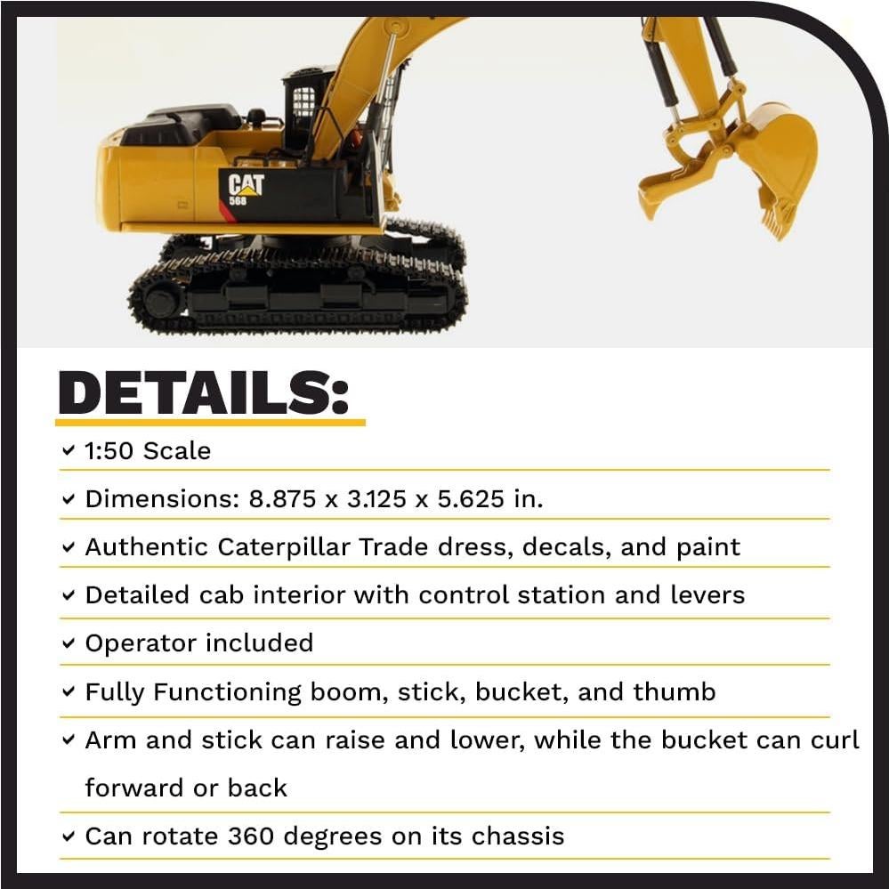 Diecast Masters Caterpillar 568 GF 1:50 Modelo Detallado