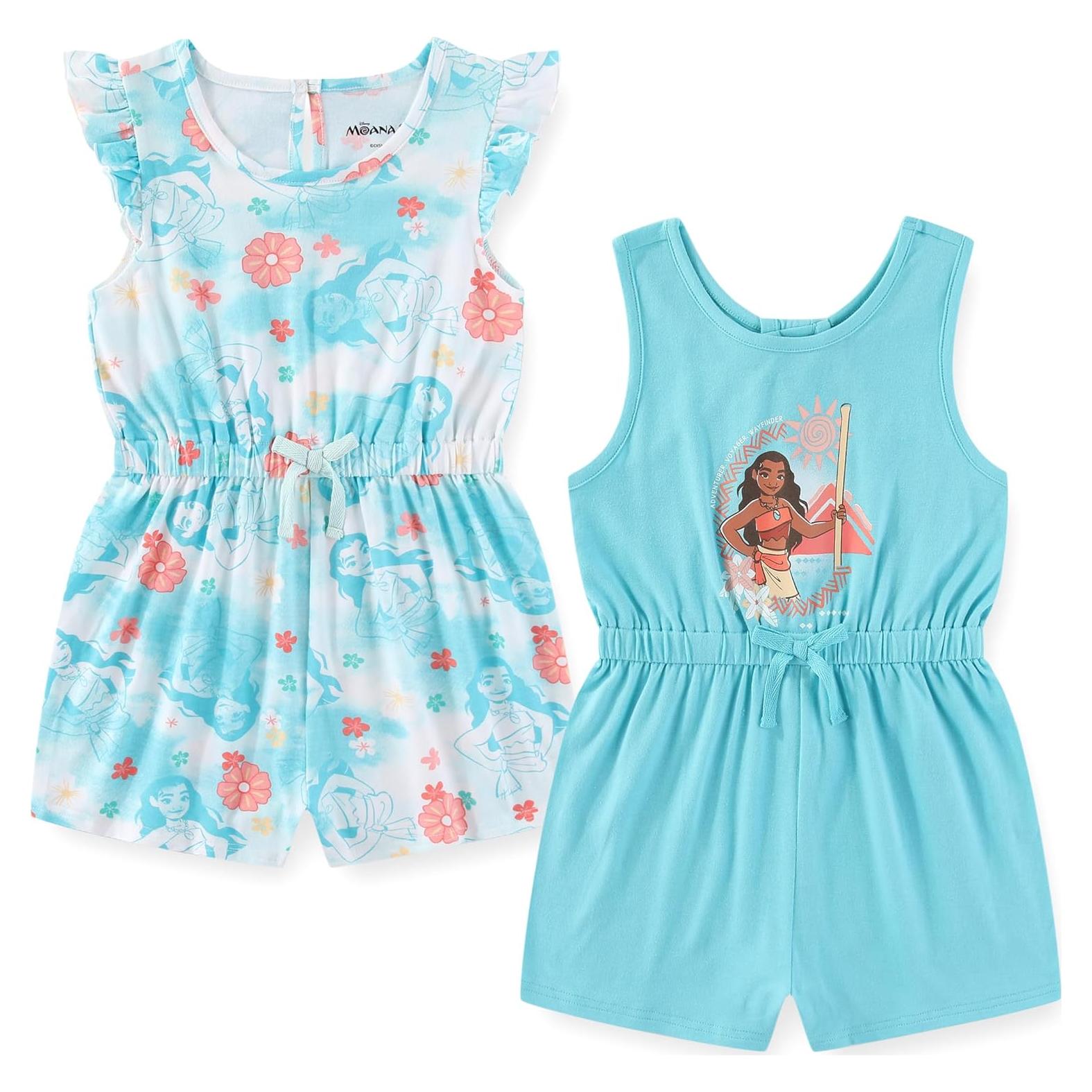 Monos Disney Moana para Niñas 2 Paquete Tallas 2T a 10