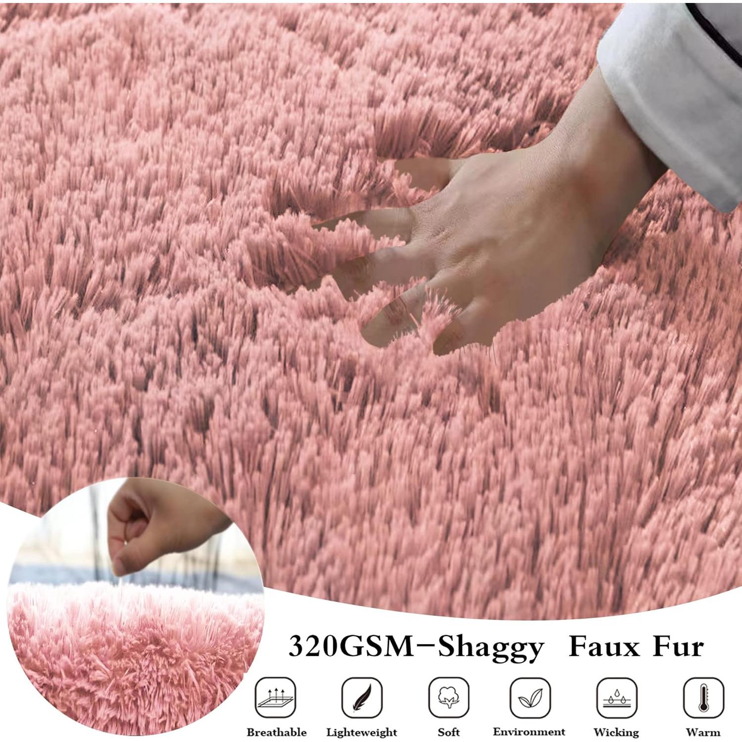 Funda de Almohada de Cuerpo ROLJZTY 54x21 cm Piel Sintética Rosa