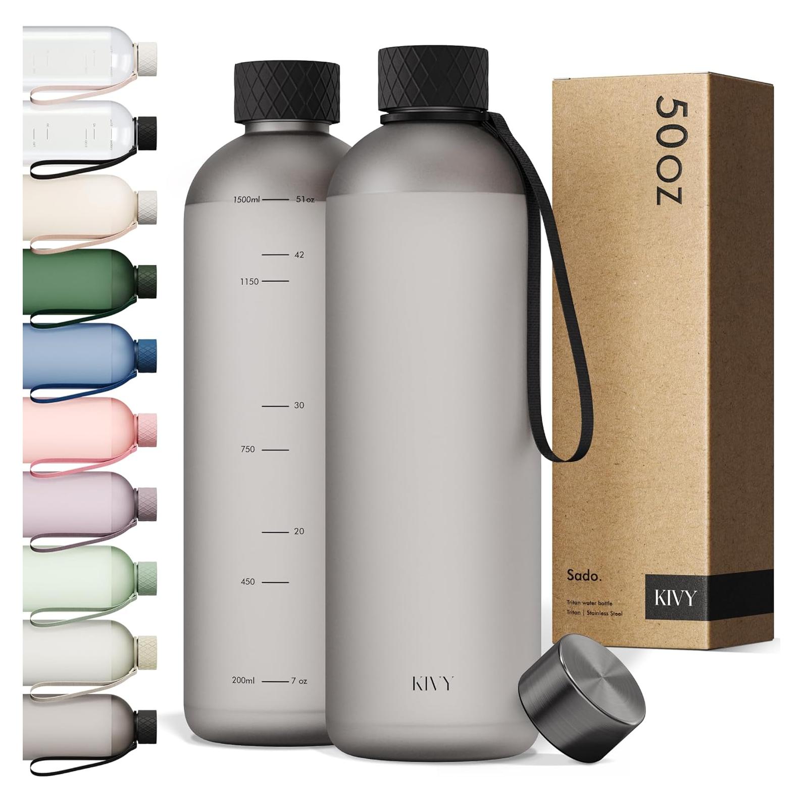 Botella de Agua KIVY 1.5L Ligera y a Prueba de Roturas