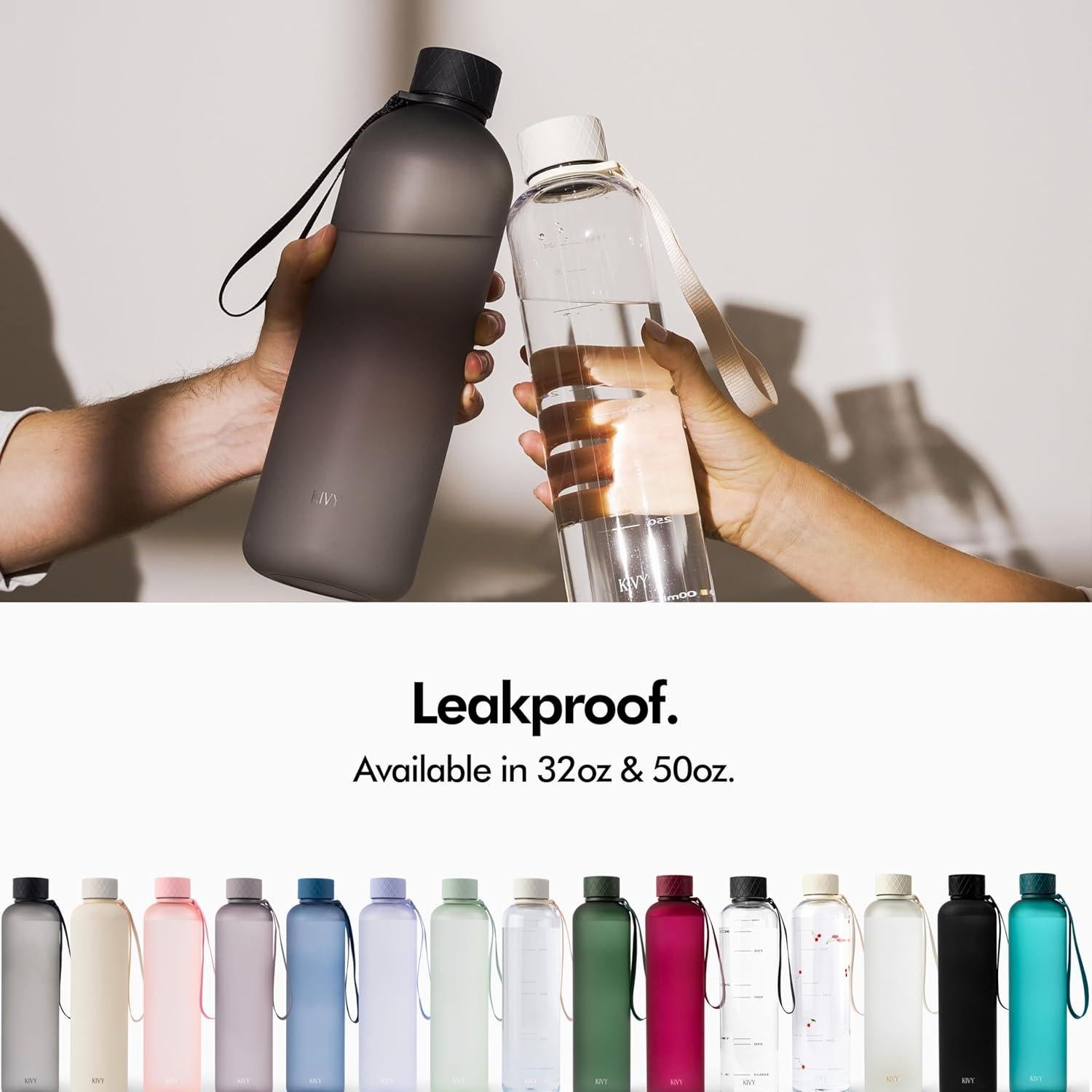 Botella de Agua KIVY 1.5L Ligera y a Prueba de Roturas
