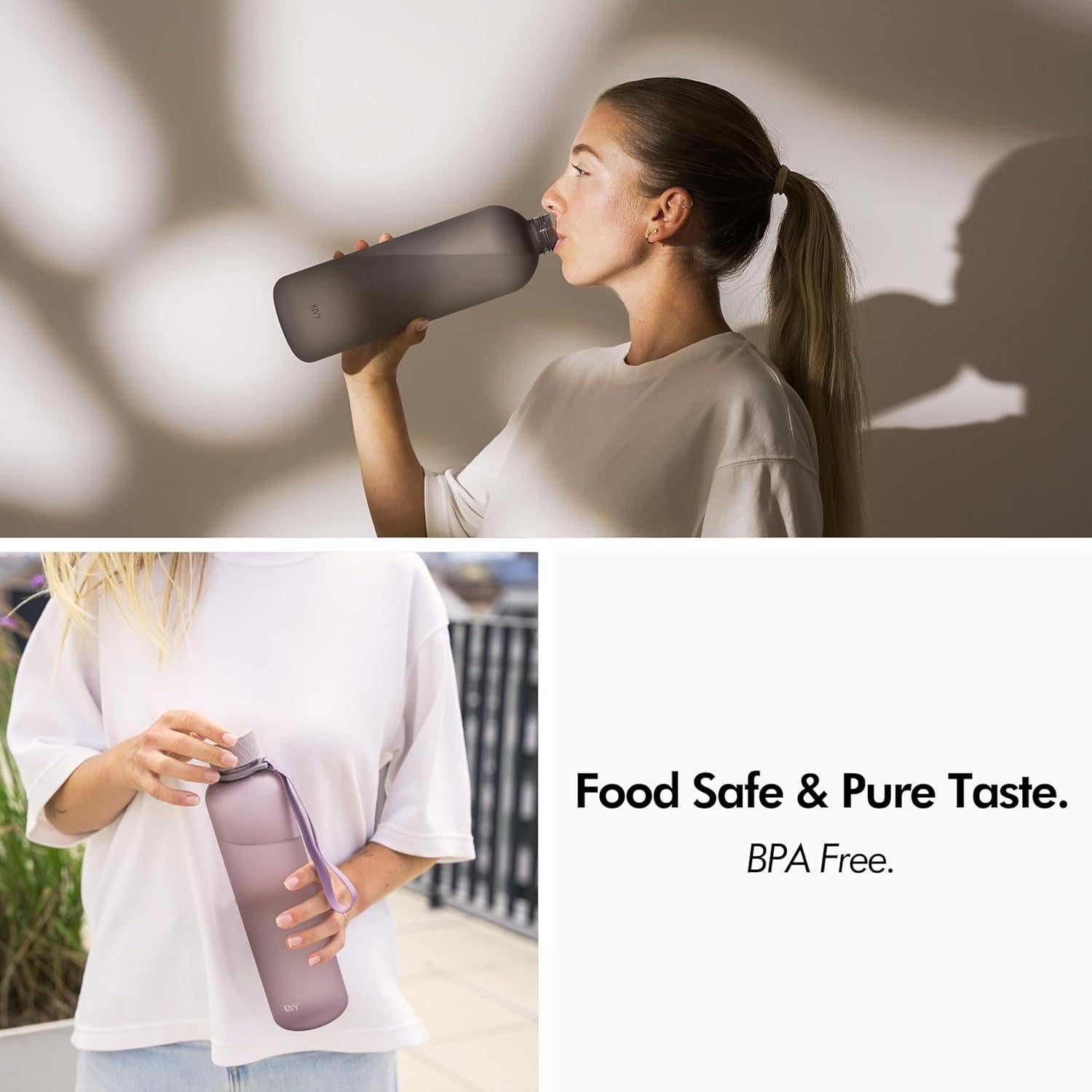 Botella de Agua KIVY 1.5L Ligera y a Prueba de Roturas