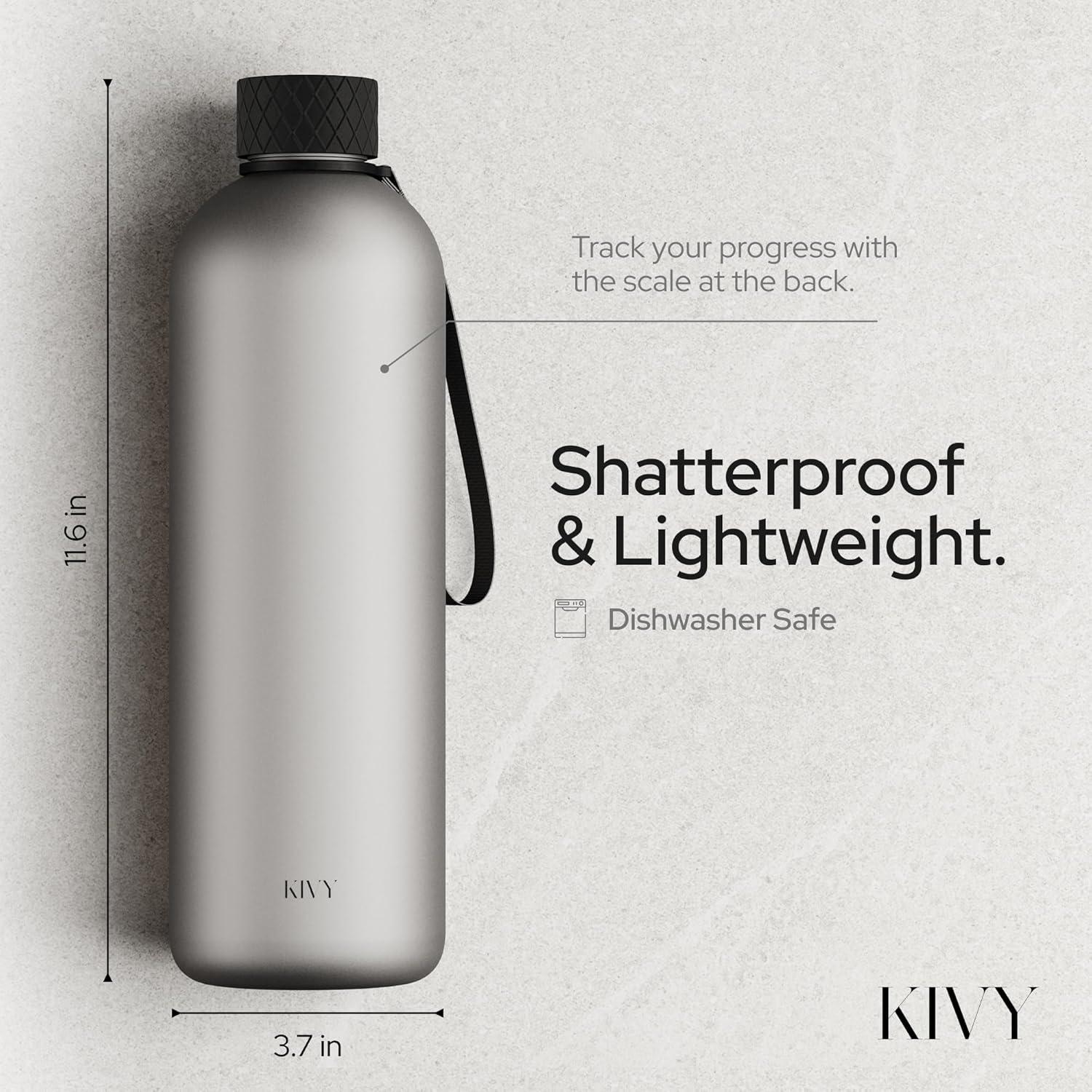 Botella de Agua KIVY 1.5L Ligera y a Prueba de Roturas