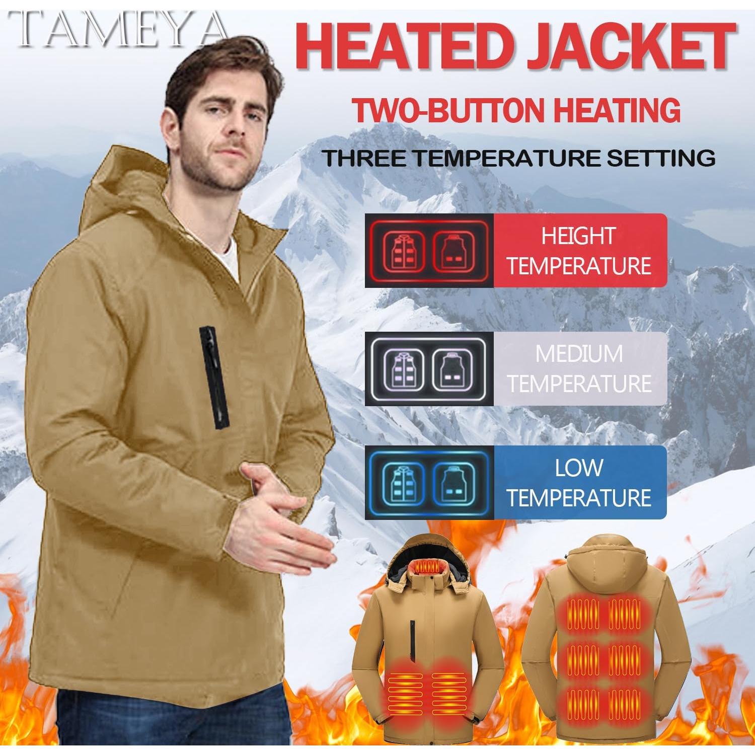 Chaqueta Térmica para Hombre TAMEYA con Capucha Desmontable