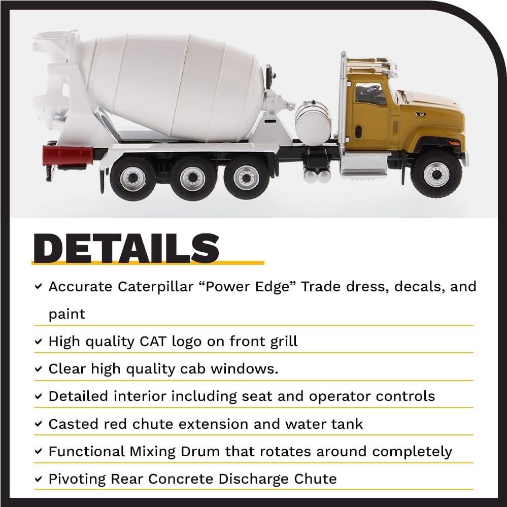 Mezcladora de Concreto Diecast Masters Caterpillar CT681 1:87