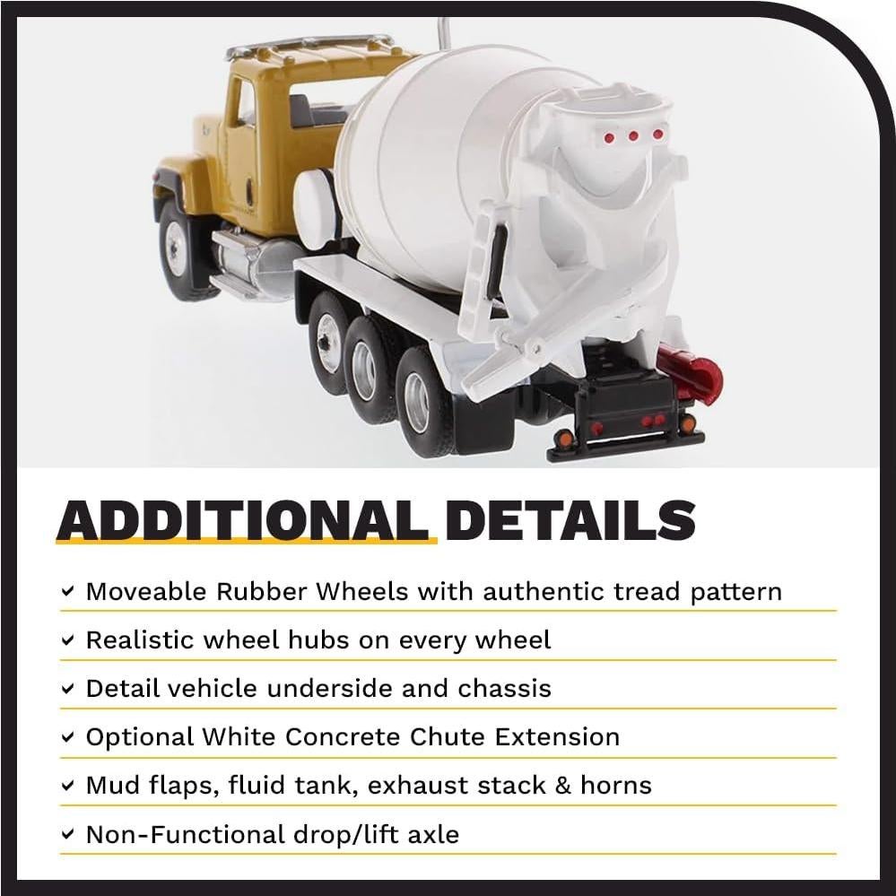 Mezcladora de Concreto Diecast Masters Caterpillar CT681 1:87