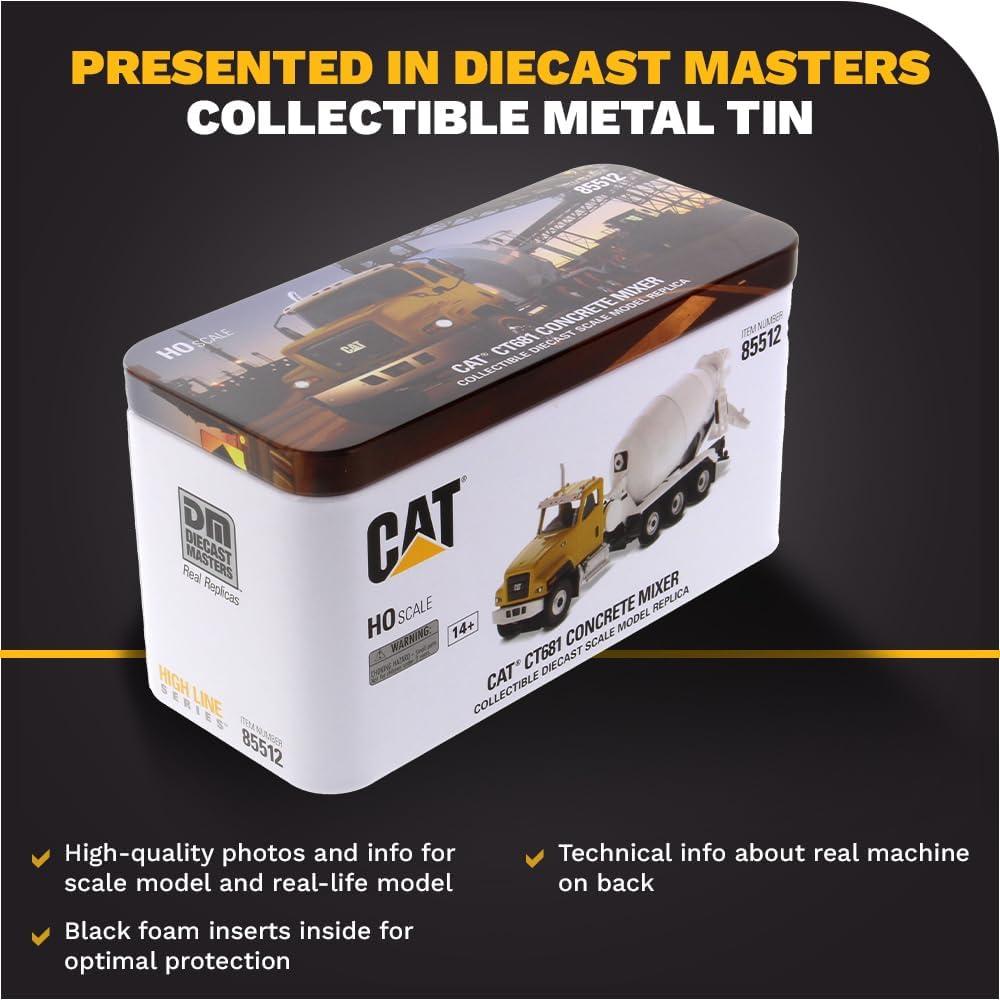 Mezcladora de Concreto Diecast Masters Caterpillar CT681 1:87
