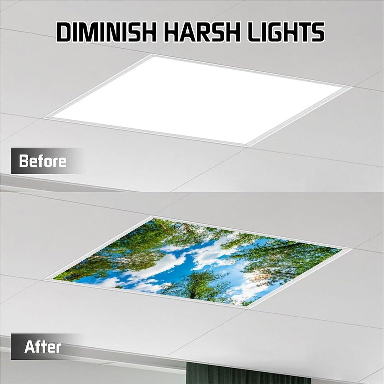 Filtros de Luz Fluorescente Magnéticos RoseFace 2 Piezas 121.9x61cm