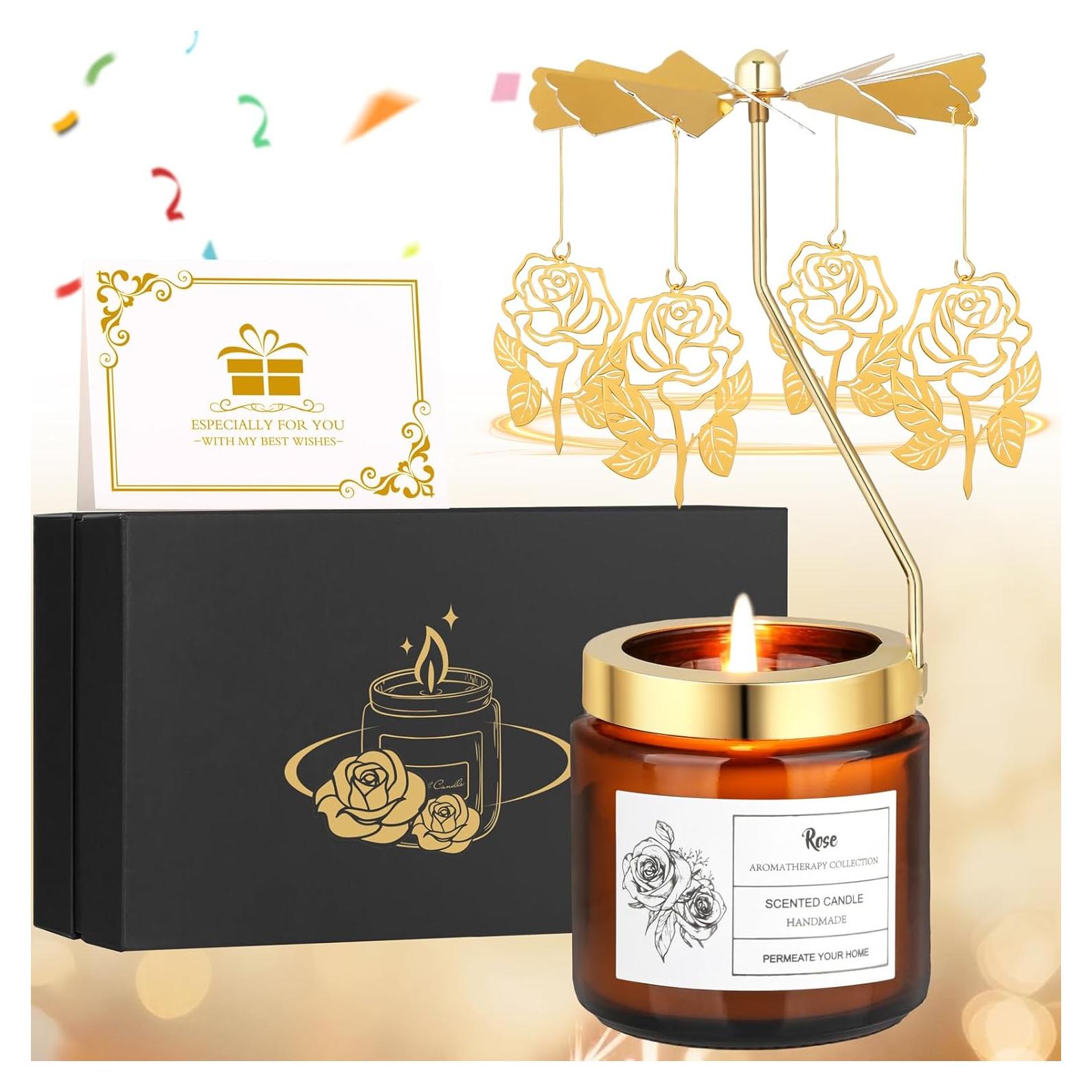 Vela Aromática de Rosa Cecanndila 11x11 cm Relax Yoga