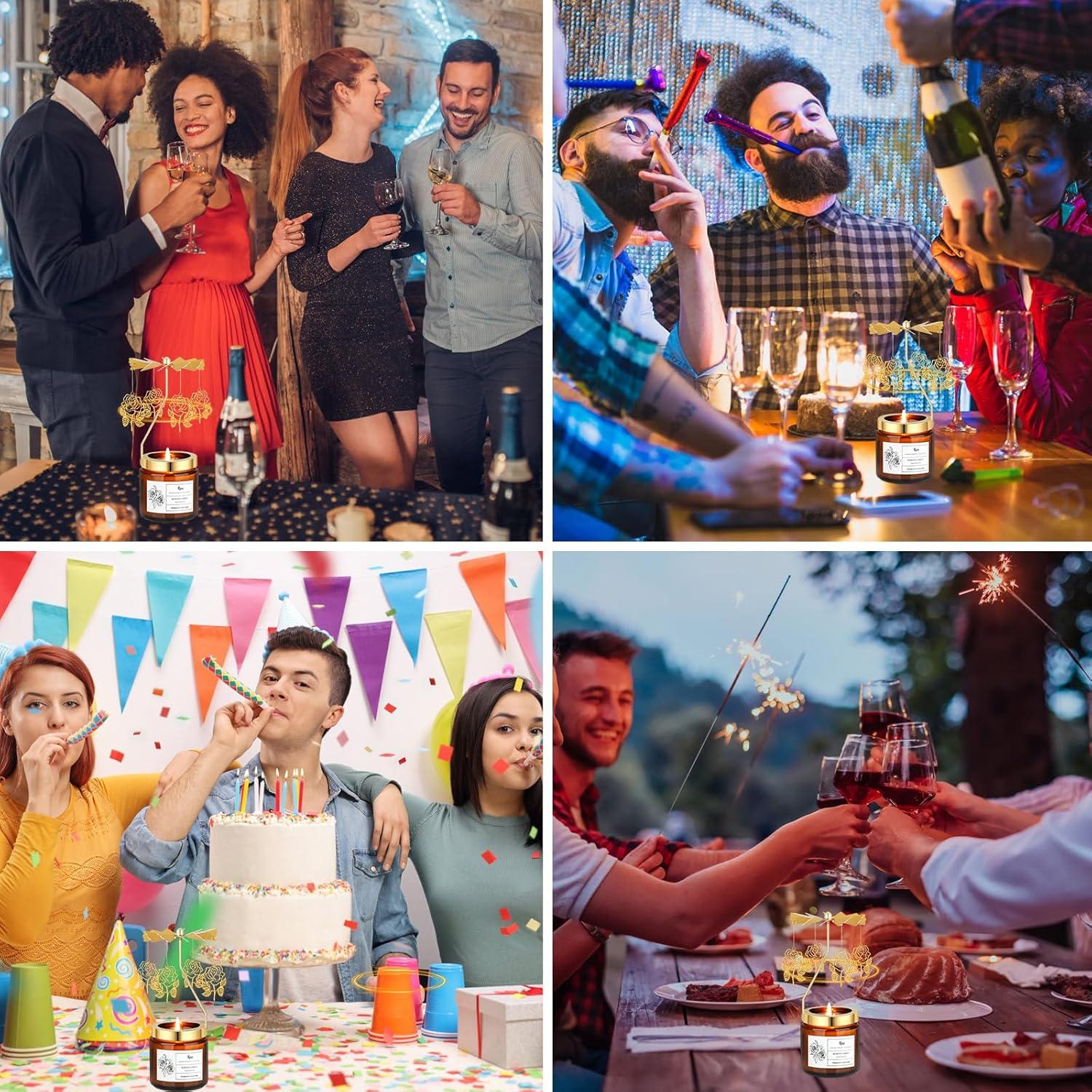 Vela Aromática de Rosa Cecanndila 11x11 cm Relax Yoga