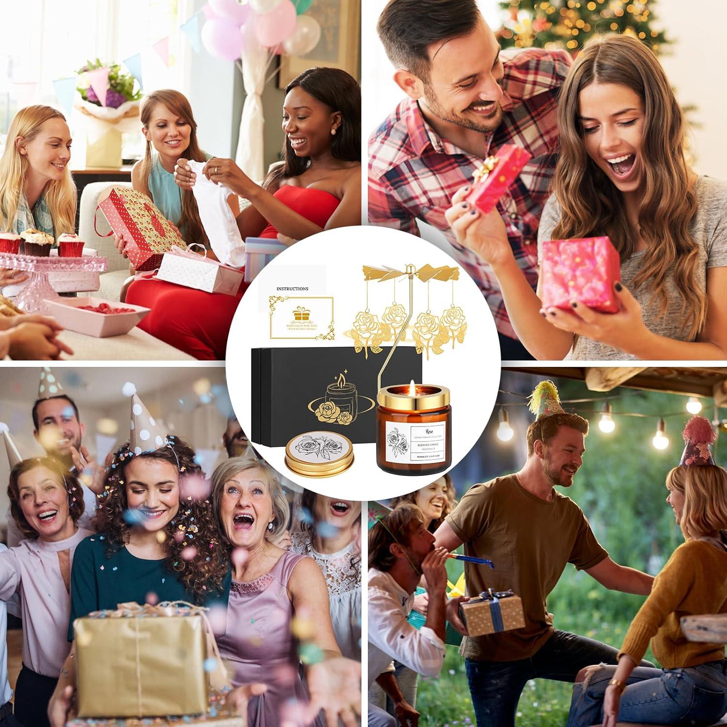 Vela Aromática de Rosa Cecanndila 11x11 cm Relax Yoga