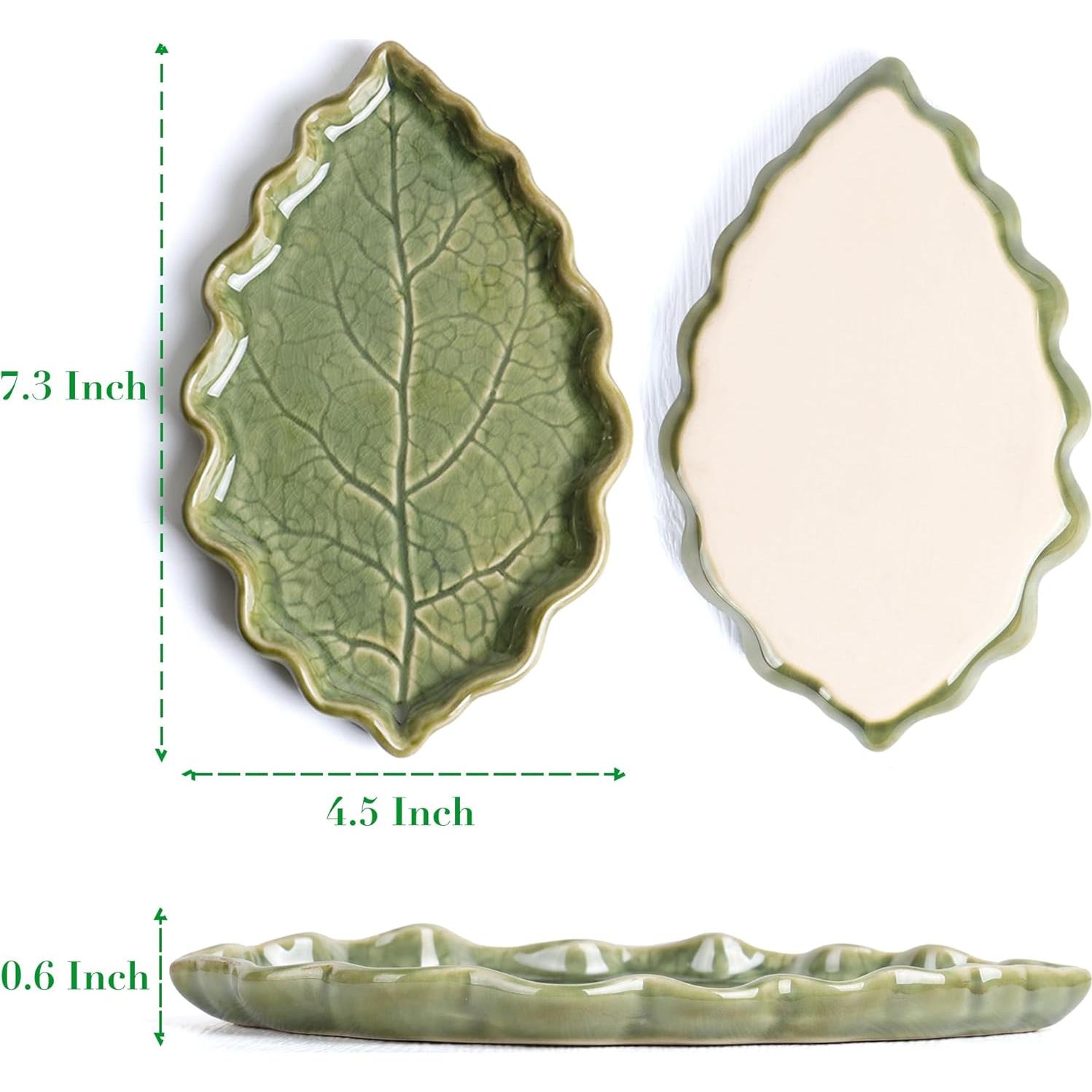 Soporte de Cuchara de Cerámica Anoose Verde 18.5x11.4cm