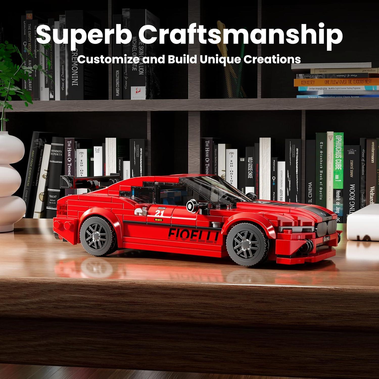 Mould King Kit de Construcción Coche de Carreras 27072 481 Piezas