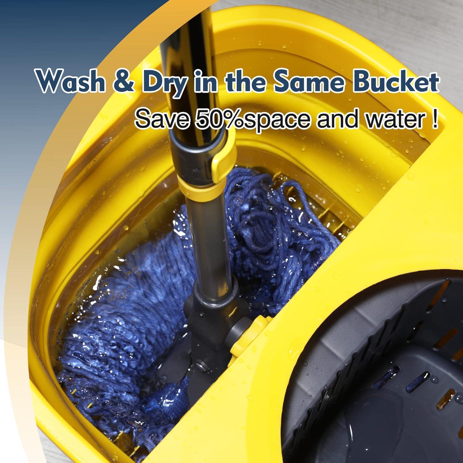 Mopa Húmeda Yocada con Mango Telescópico 113-140 cm Algodón