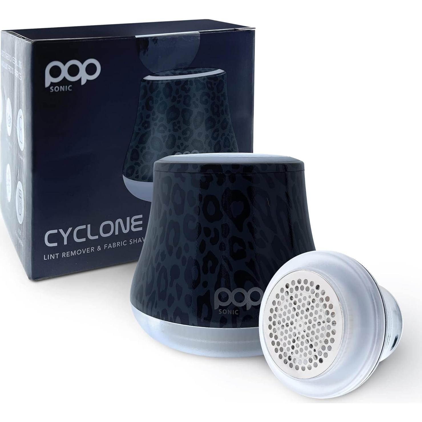 Raspador de Tela Eléctrico Pop Sonic Leopardo Negro - 6 Cuchillas