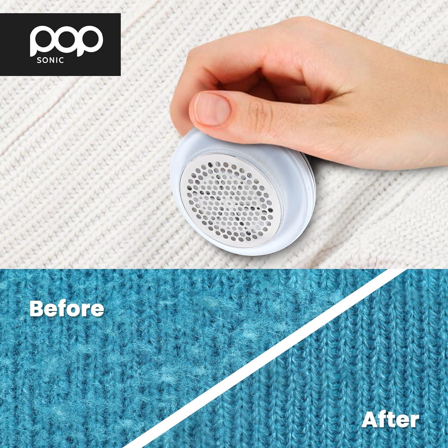 Raspador de Tela Eléctrico Pop Sonic Leopardo Negro - 6 Cuchillas