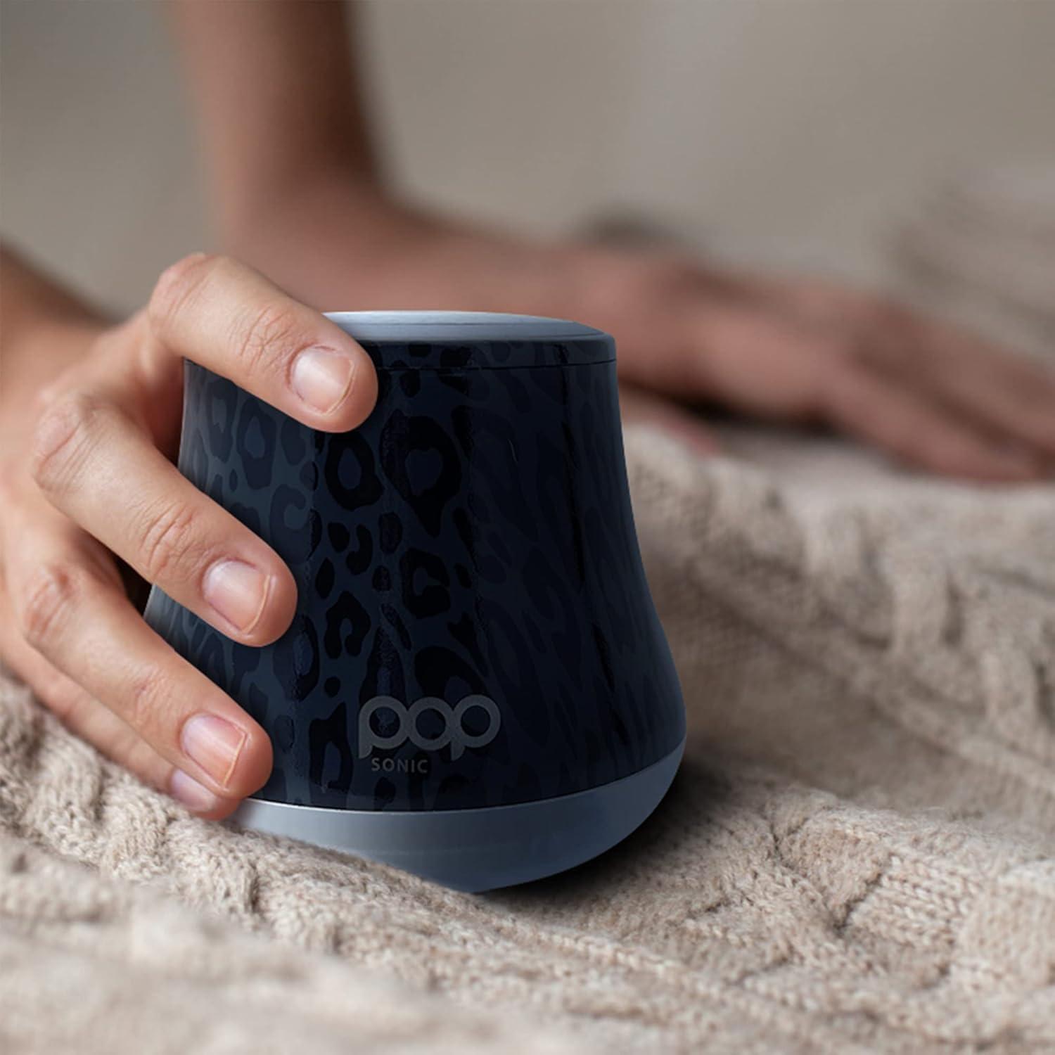 Raspador de Tela Eléctrico Pop Sonic Leopardo Negro - 6 Cuchillas