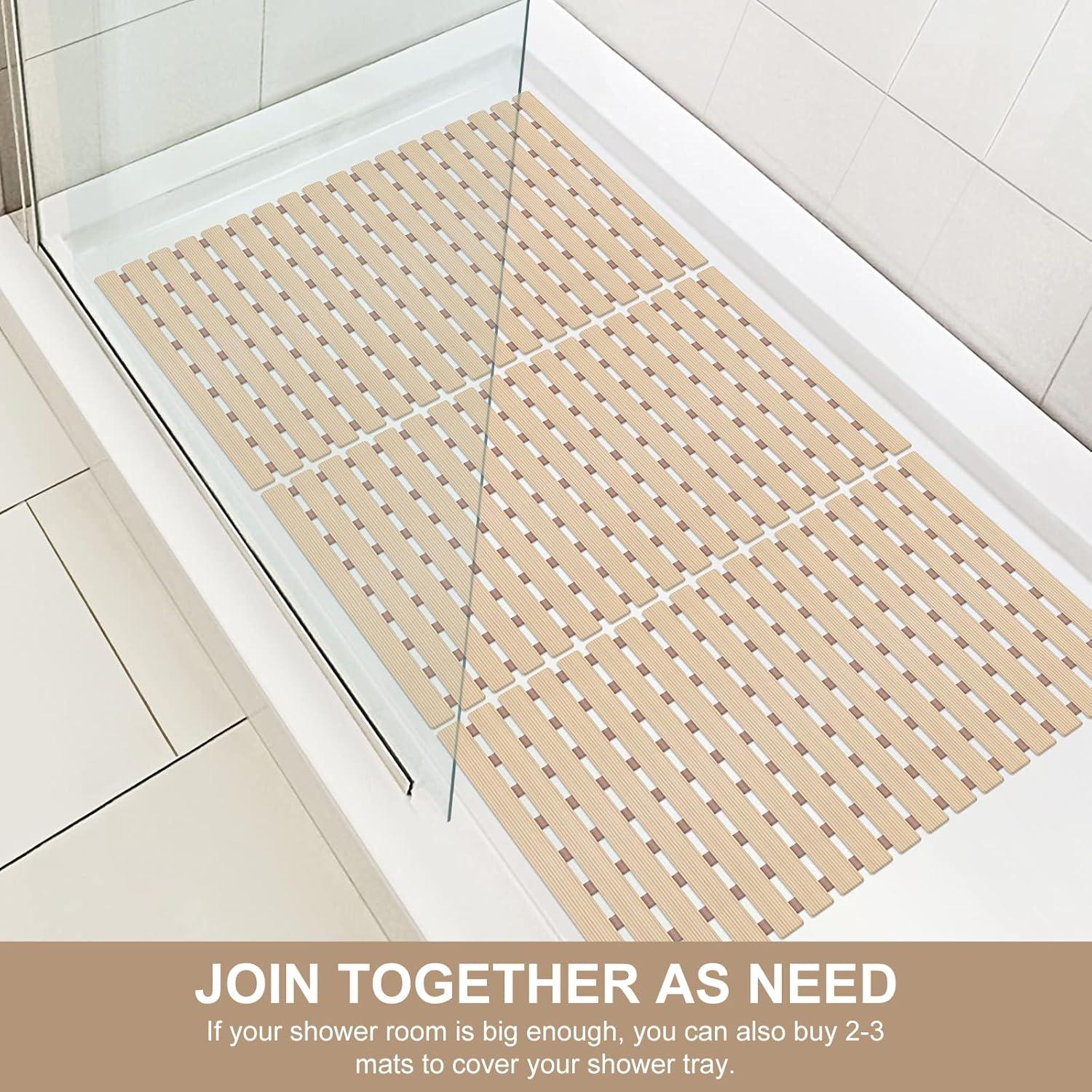 Alfombrilla de Baño Antideslizante Yolife 63x40 cm Marrón