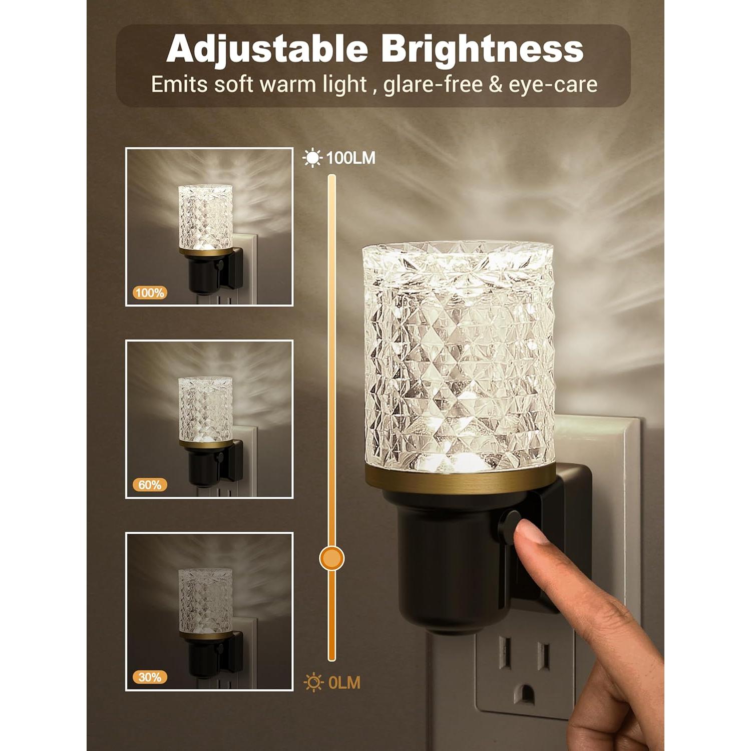 Luz Nocturna LED JandCase Regulable con Sensor Automático 5000K