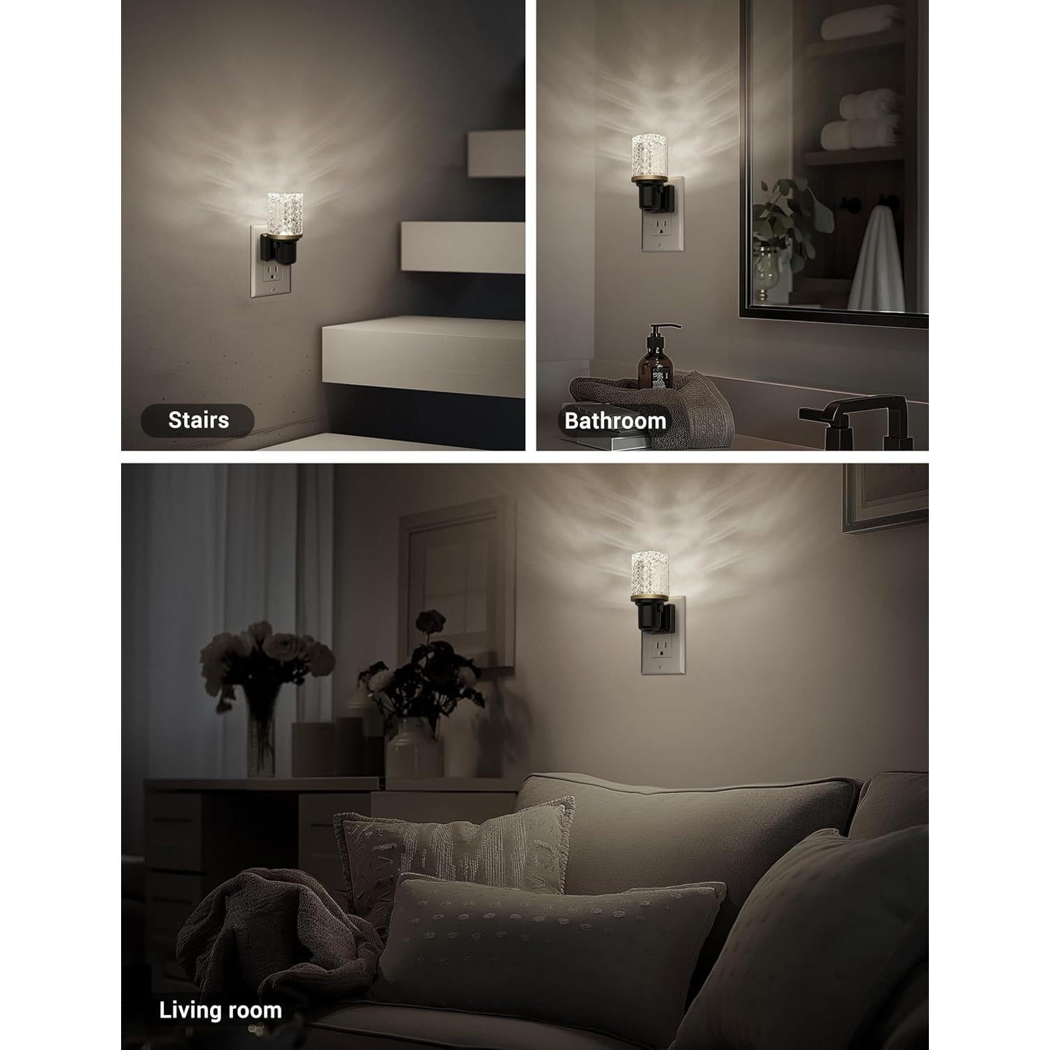 Luz Nocturna LED JandCase Regulable con Sensor Automático 5000K