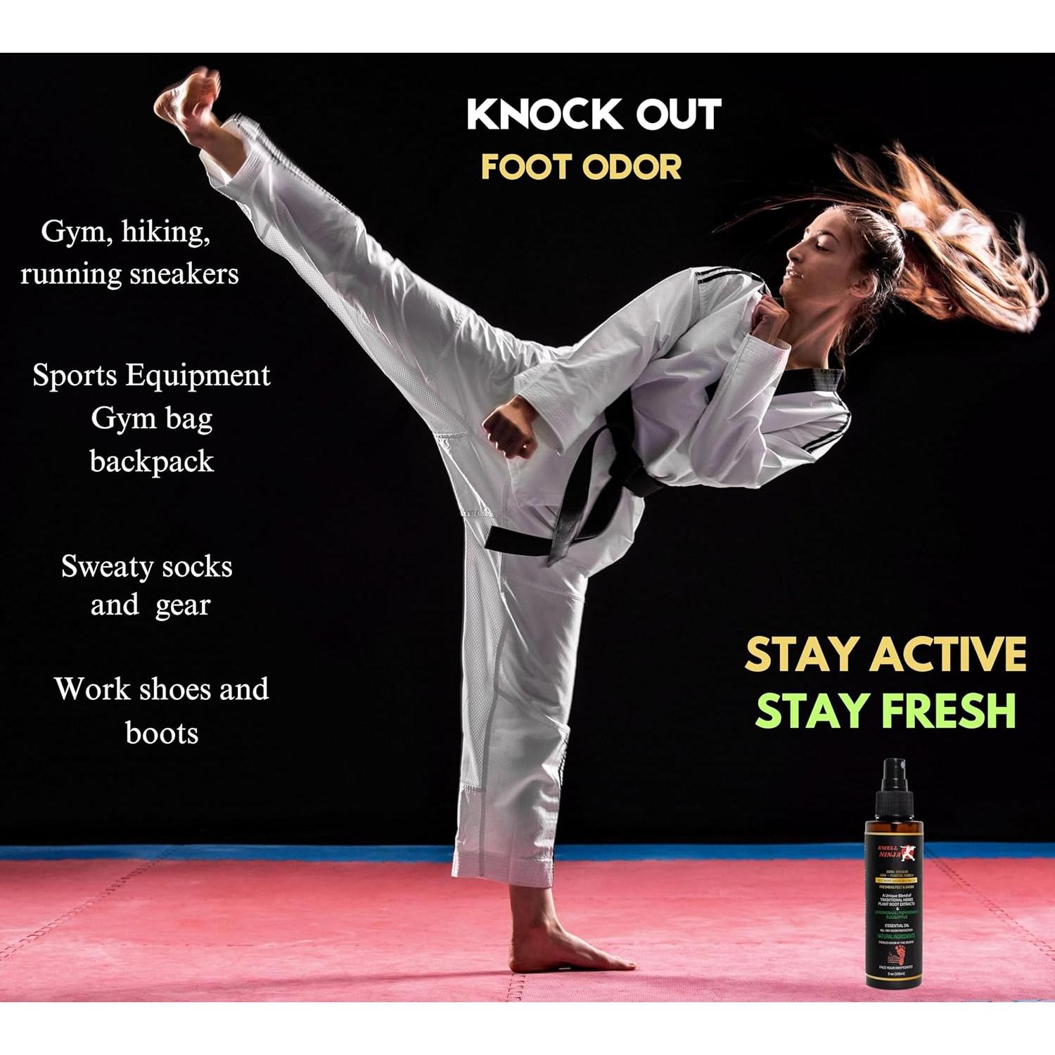 Desodorante Natural para Zapatos Smell Ninja Eucalipto 142g