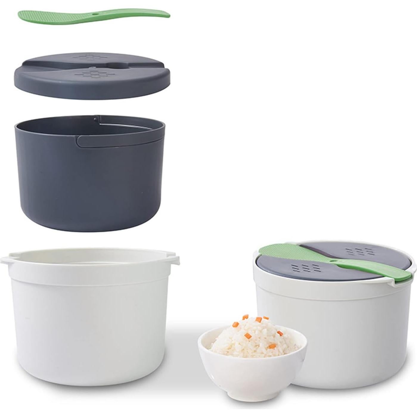 Cocedor de Arroz Microondas Msiud 2L Antiadherente Verde