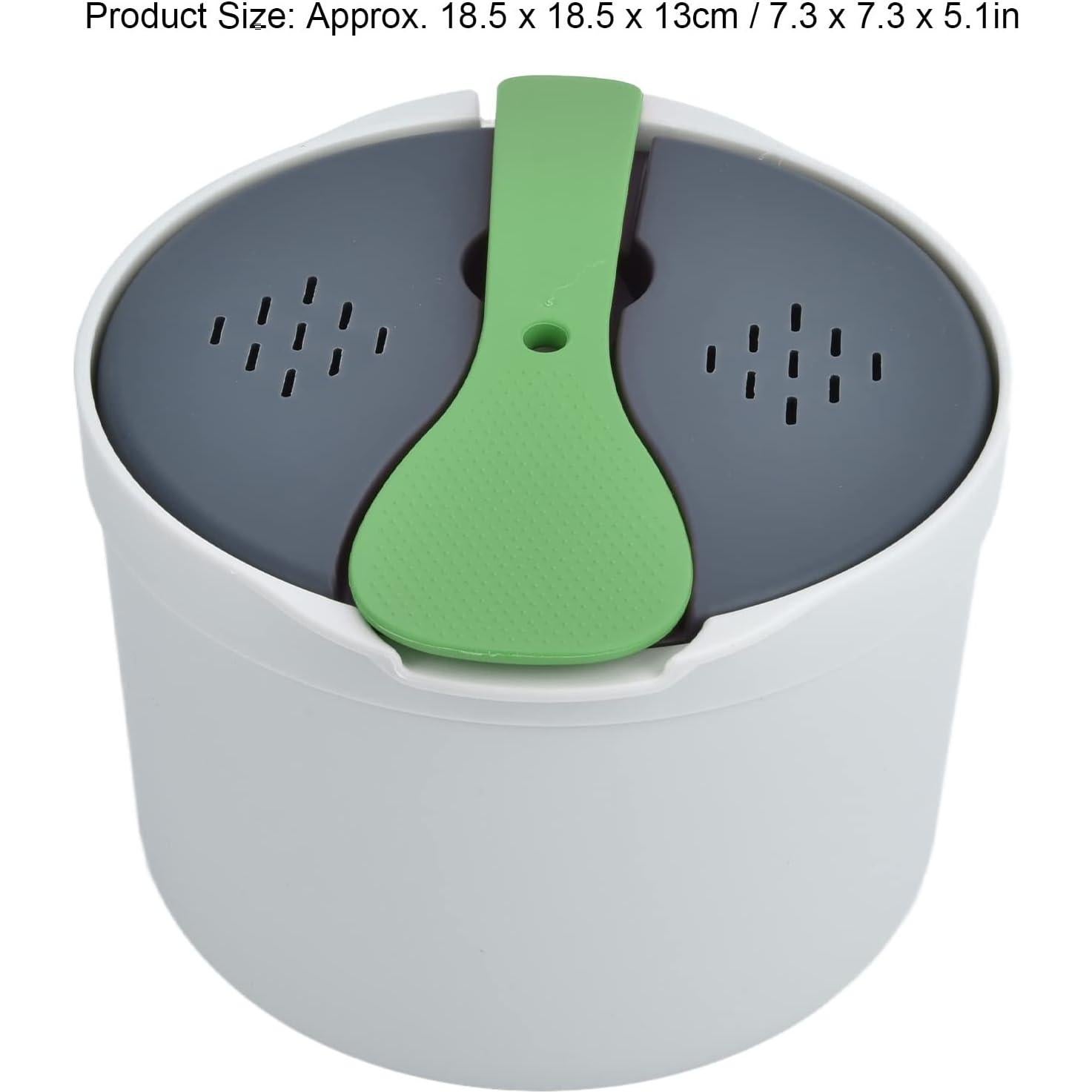 Cocedor de Arroz Microondas Msiud 2L Antiadherente Verde