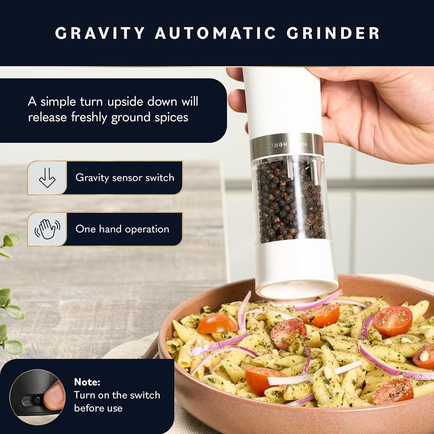 Juego de Molinillos Eléctricos de Sal y Pimienta Home Hero