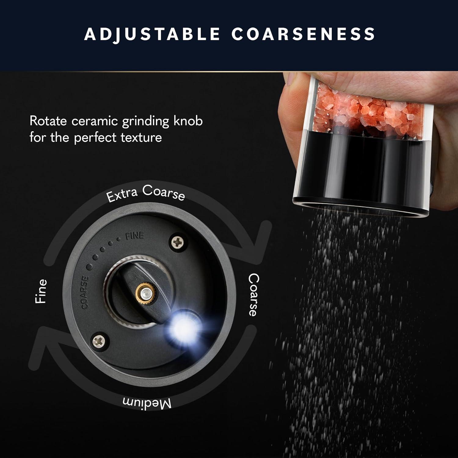 Juego de Molinillos Eléctricos de Sal y Pimienta Home Hero