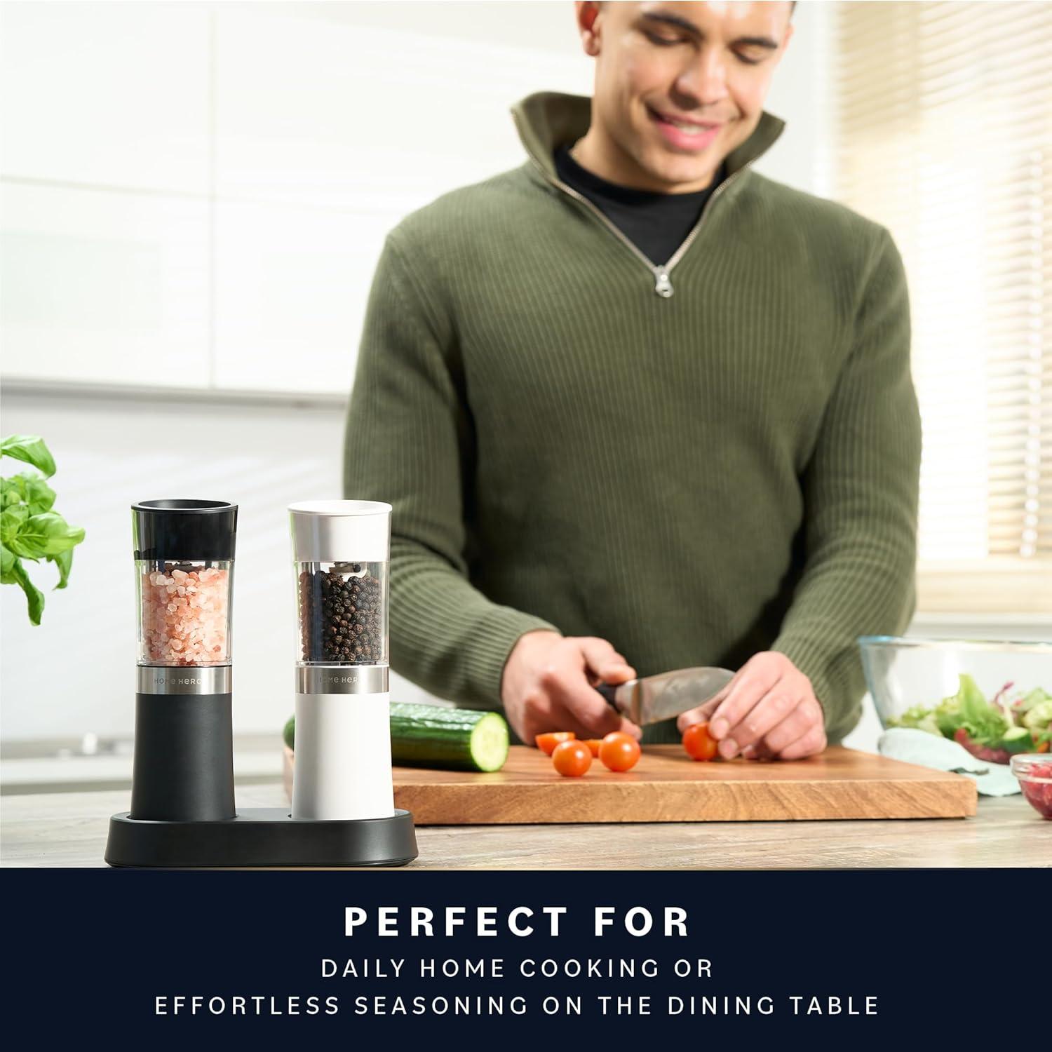 Juego de Molinillos Eléctricos de Sal y Pimienta Home Hero