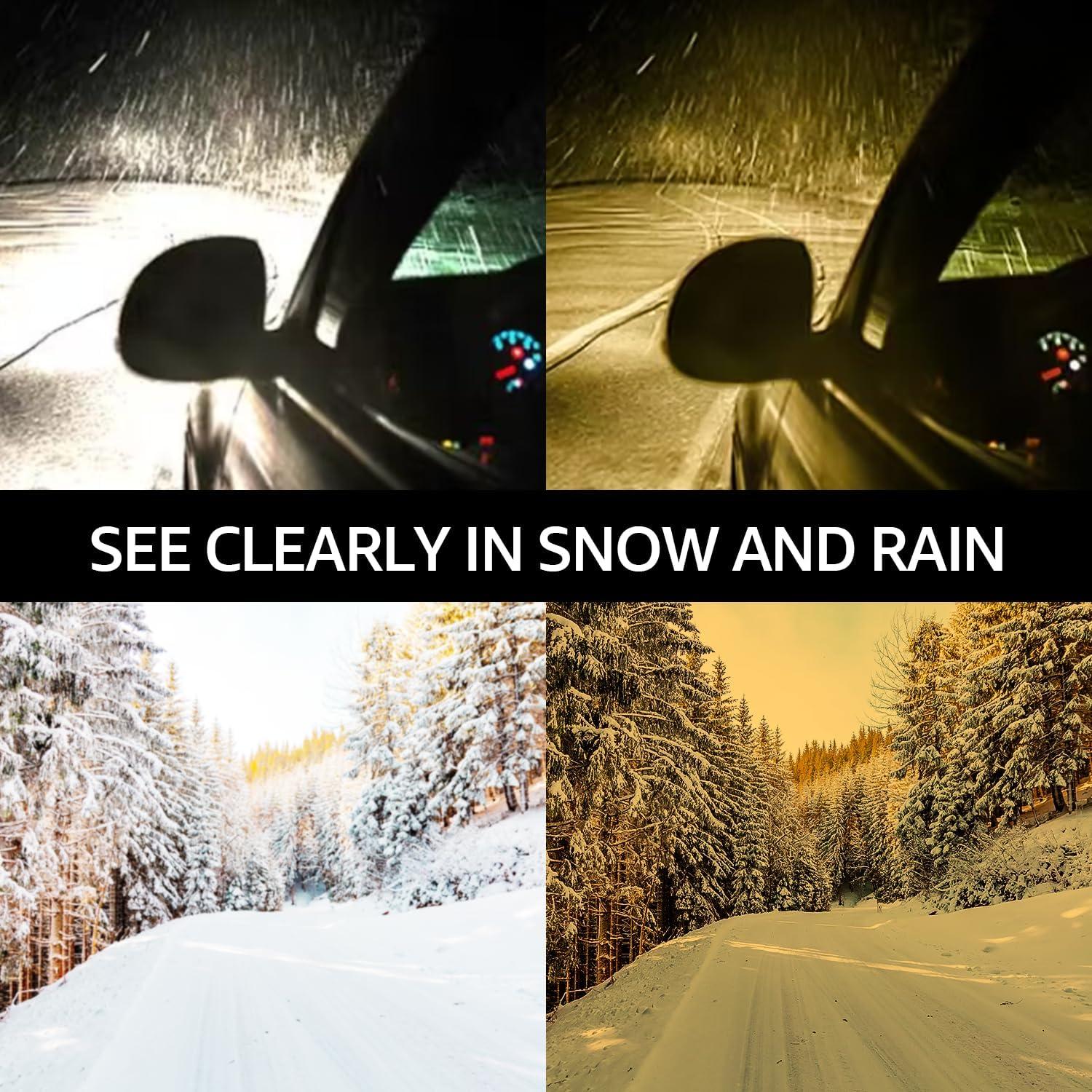 Gafas de Visión Nocturna LVIOE A03 Marco Azul Lentes Amarillos