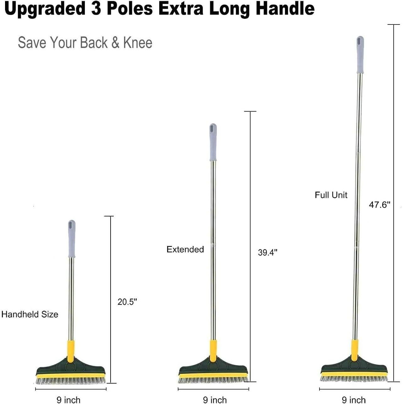 Cepillo de limpieza 2 en 1 CraftinAround con mango 120 cm