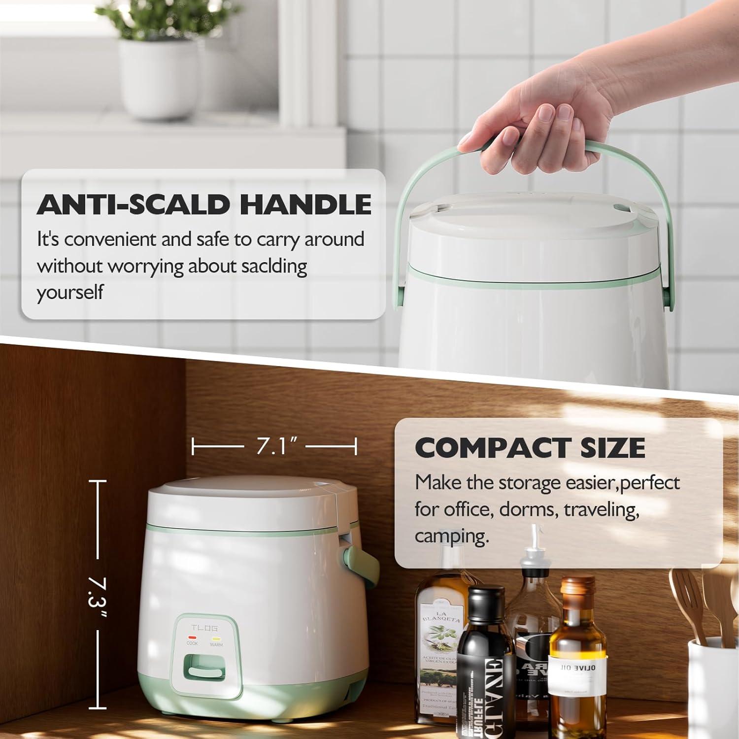 Cocedor de Arroz TLOG ARC-145 2 Tazas Antiadherente 1.2L