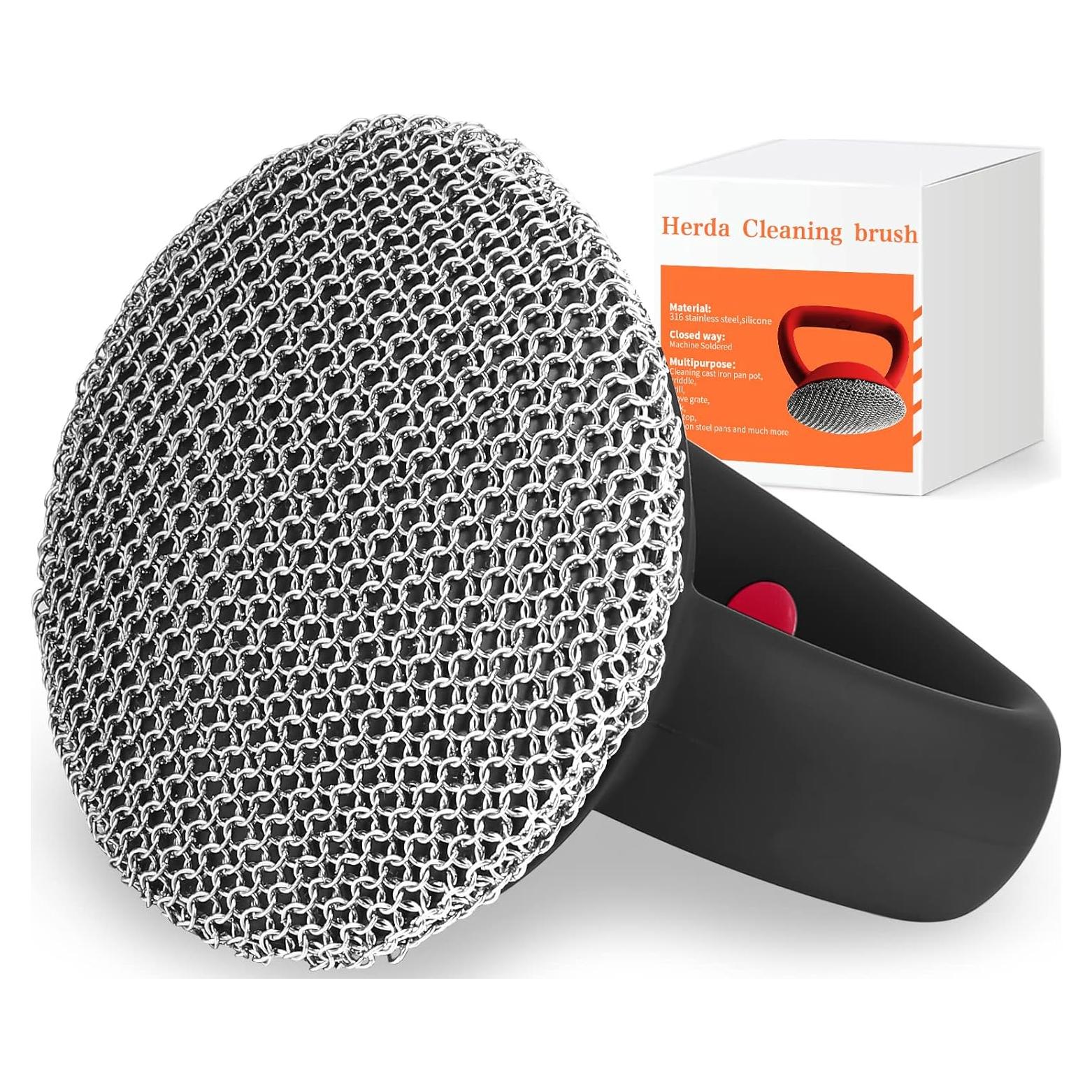 Limpiador de hierro fundido Herda con mango de silicona 226g