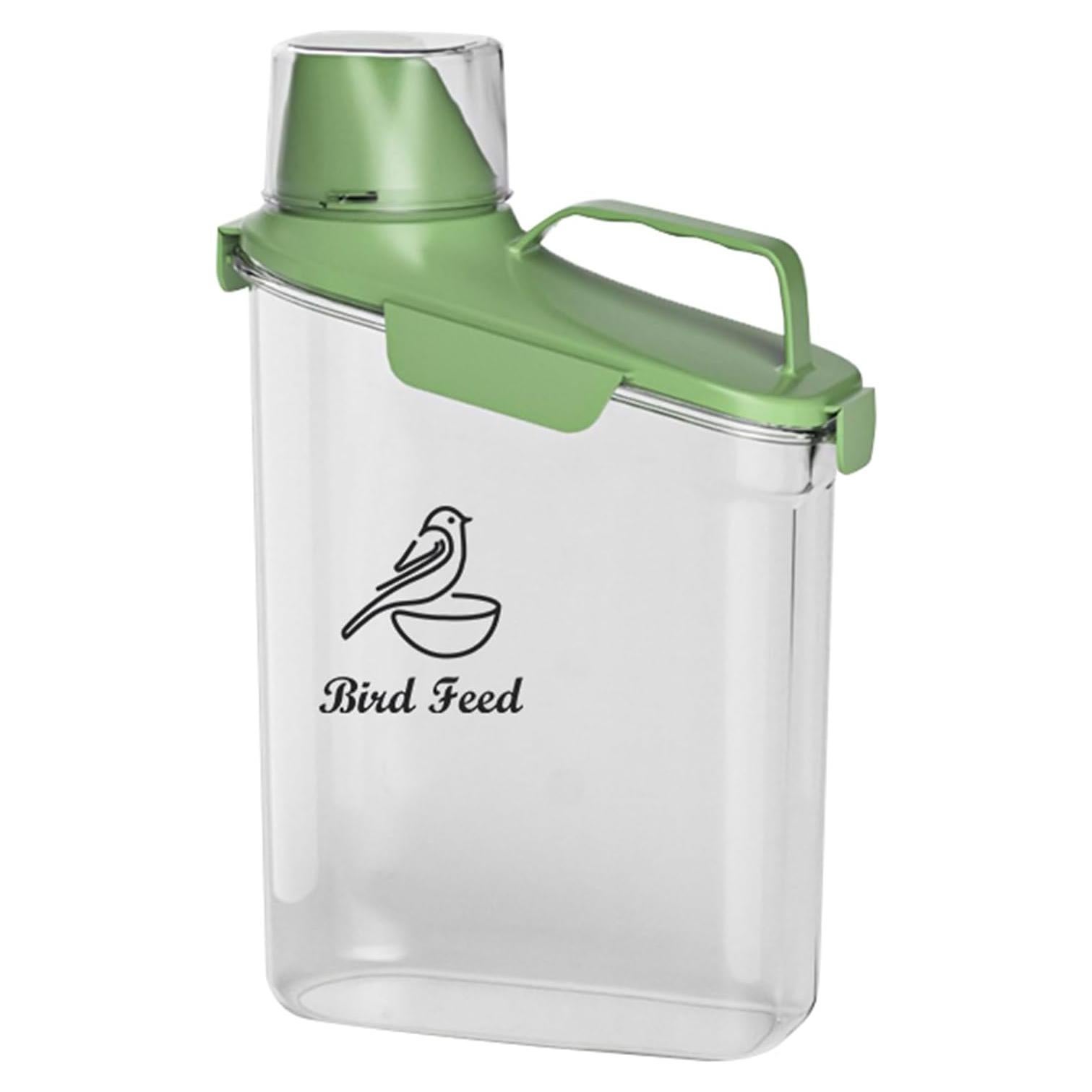 Contenedor Hermético para Semillas de Aves Brabtod 2.8L Verde