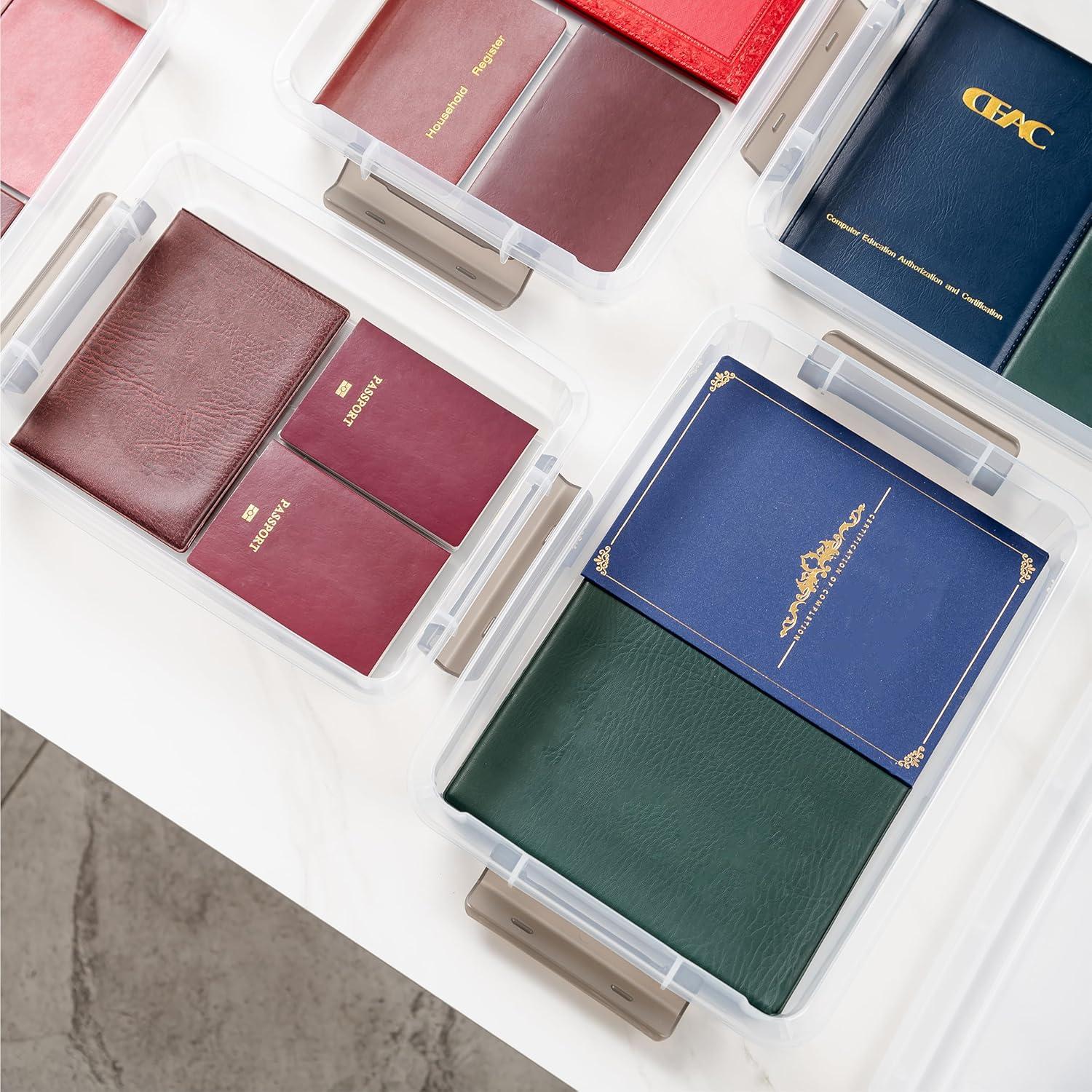 Citylife 3 PCS Contenedores de Almacenamiento Plástico 37.2x26.5cm