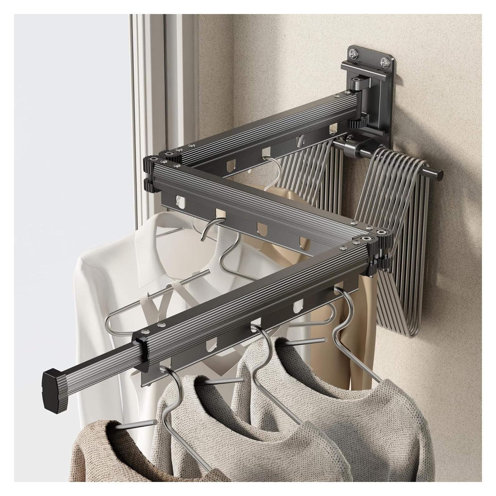 Estante Plegable para Secar Ropa CICUFY Gris Mate 127 cm