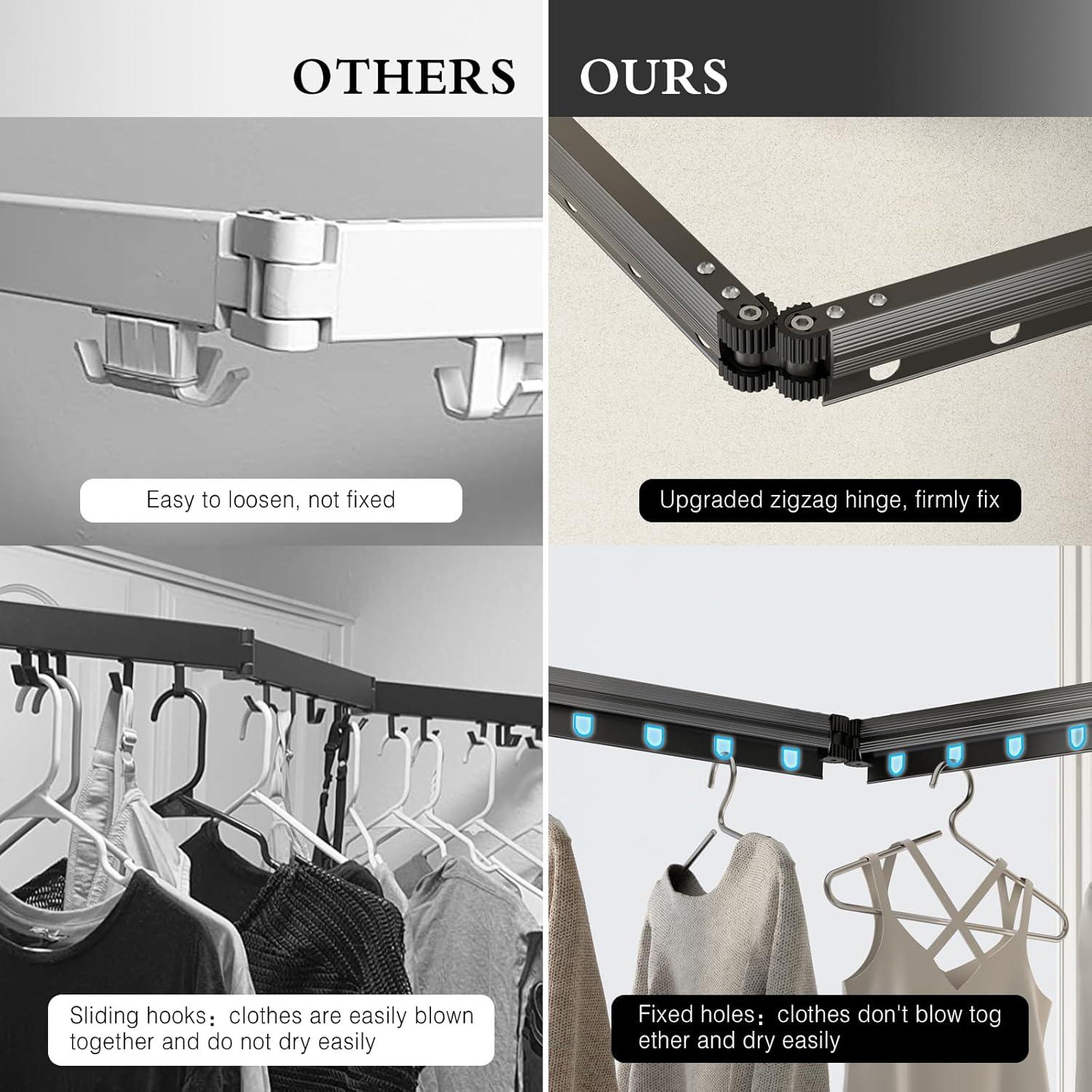 Estante Plegable para Secar Ropa CICUFY Gris Mate 127 cm