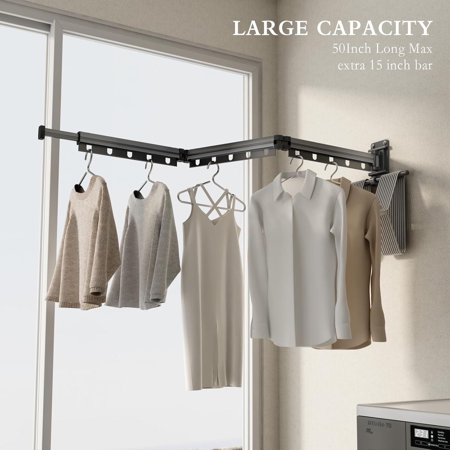 Estante Plegable para Secar Ropa CICUFY Gris Mate 127 cm