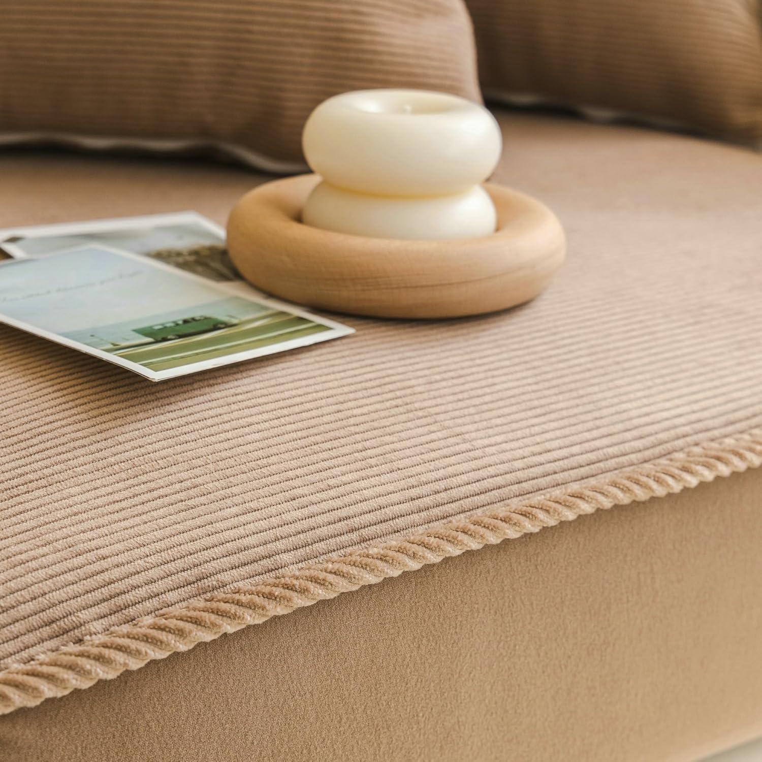 Funda de Sofá Elástica BSTMAI Marrón 61x61cm Protector Cojín