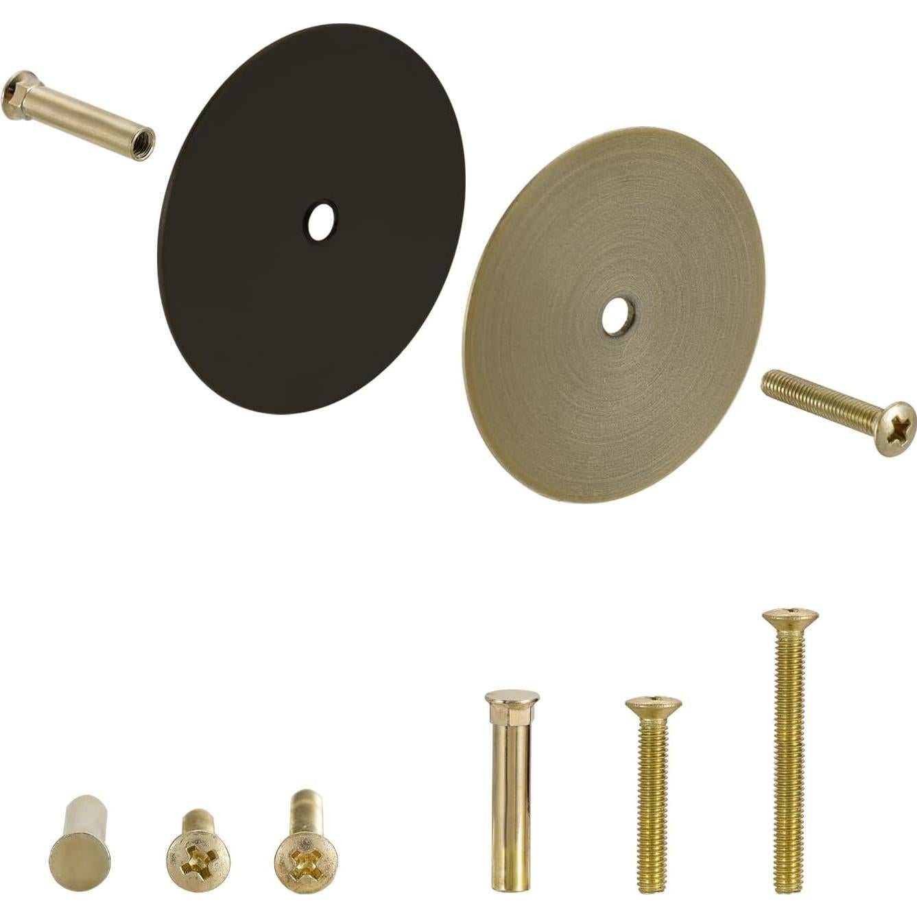 Placa de Cubierta de Agujero de Manija de Puerta Bronce Antiguo 66mm